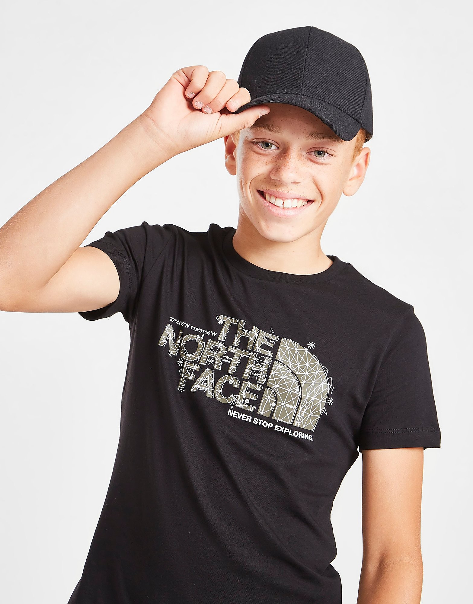 

The North Face Graphic Short Sleeve T-Shirt Junior - Black - Kids, Black