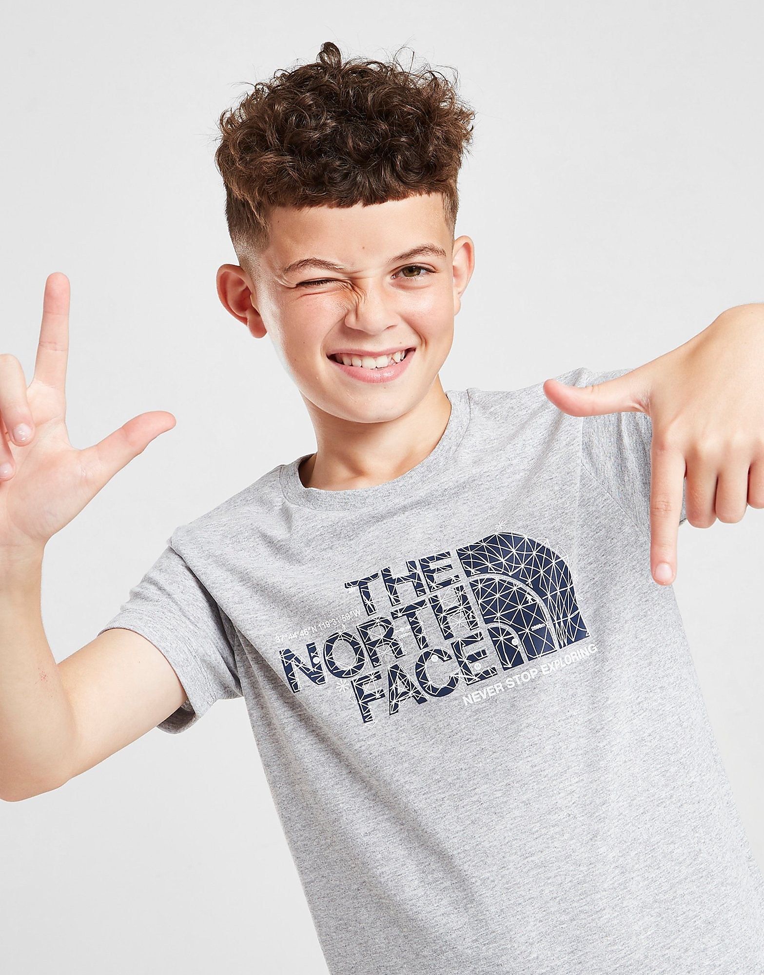 

The North Face Graphic Short Sleeve T-Shirt Junior - Grey - Kids, Grey