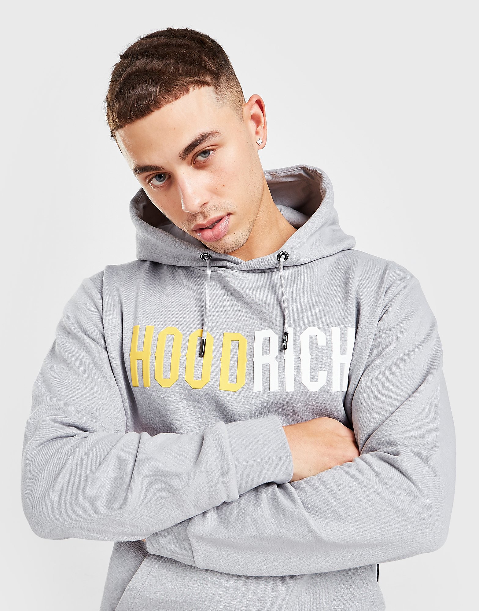 Hoodrich Camisola com Capuz Splitter - Cinzento - Mens, Cinzento