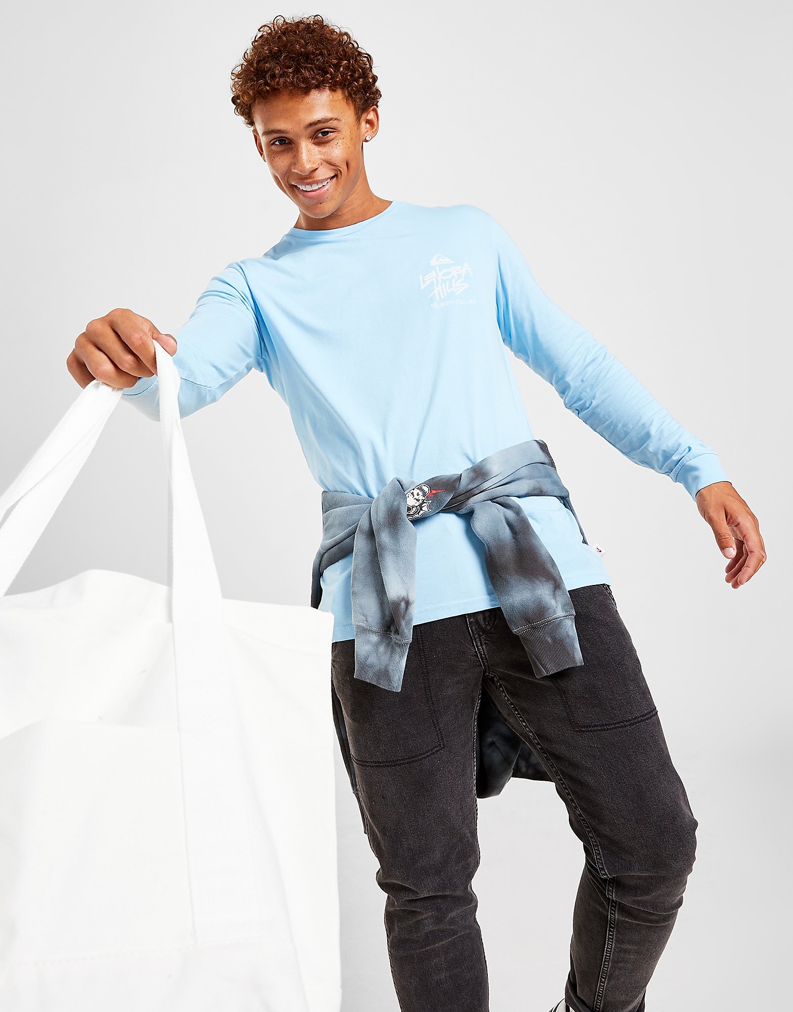 

Quiksilver x Stranger Things Lenora Hills Long Sleeve T-Shirt - Blue - Mens, Blue