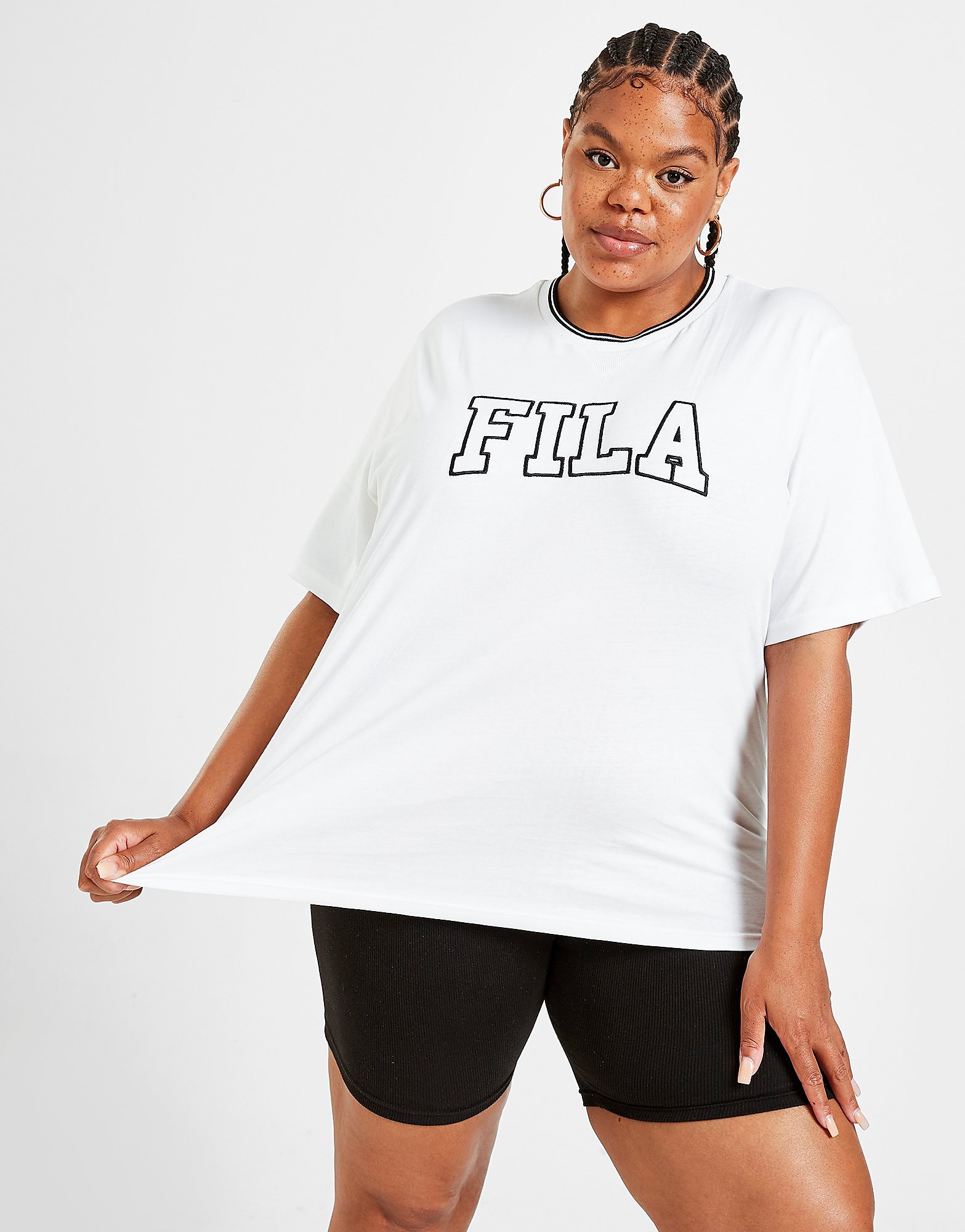 

Fila Plus Size Boyfriend T-Shirt - White - Womens, White