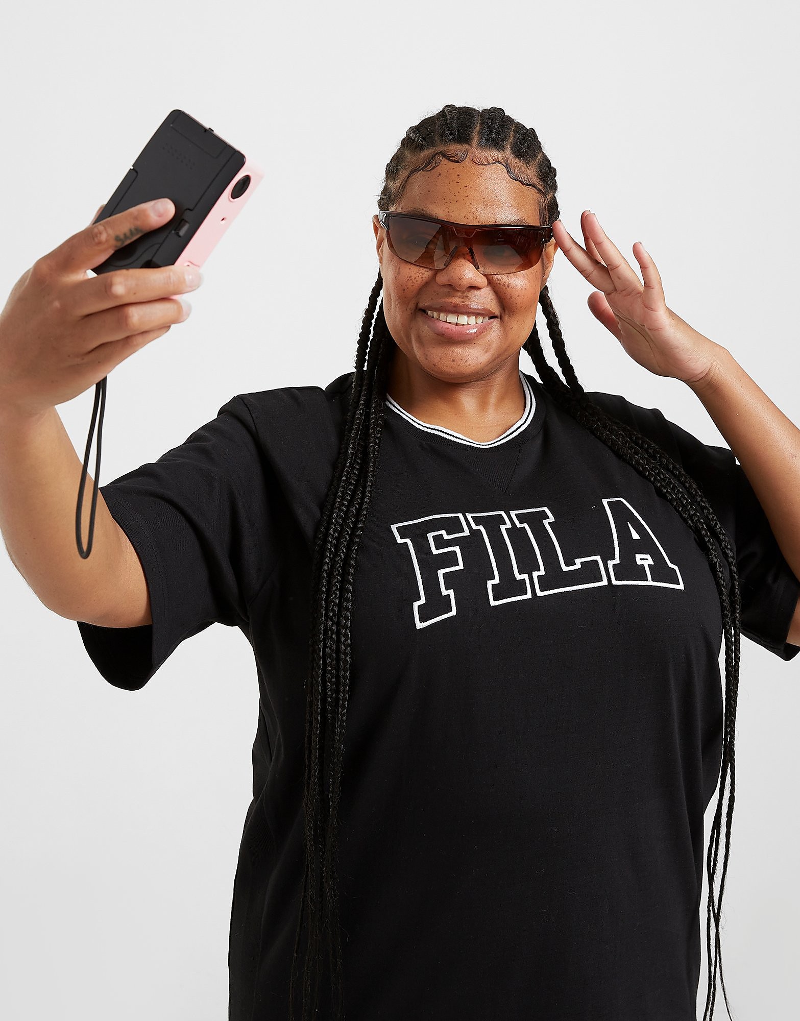 Fila Plus Size Boyfriend T-Shirt - Black - Womens, Black