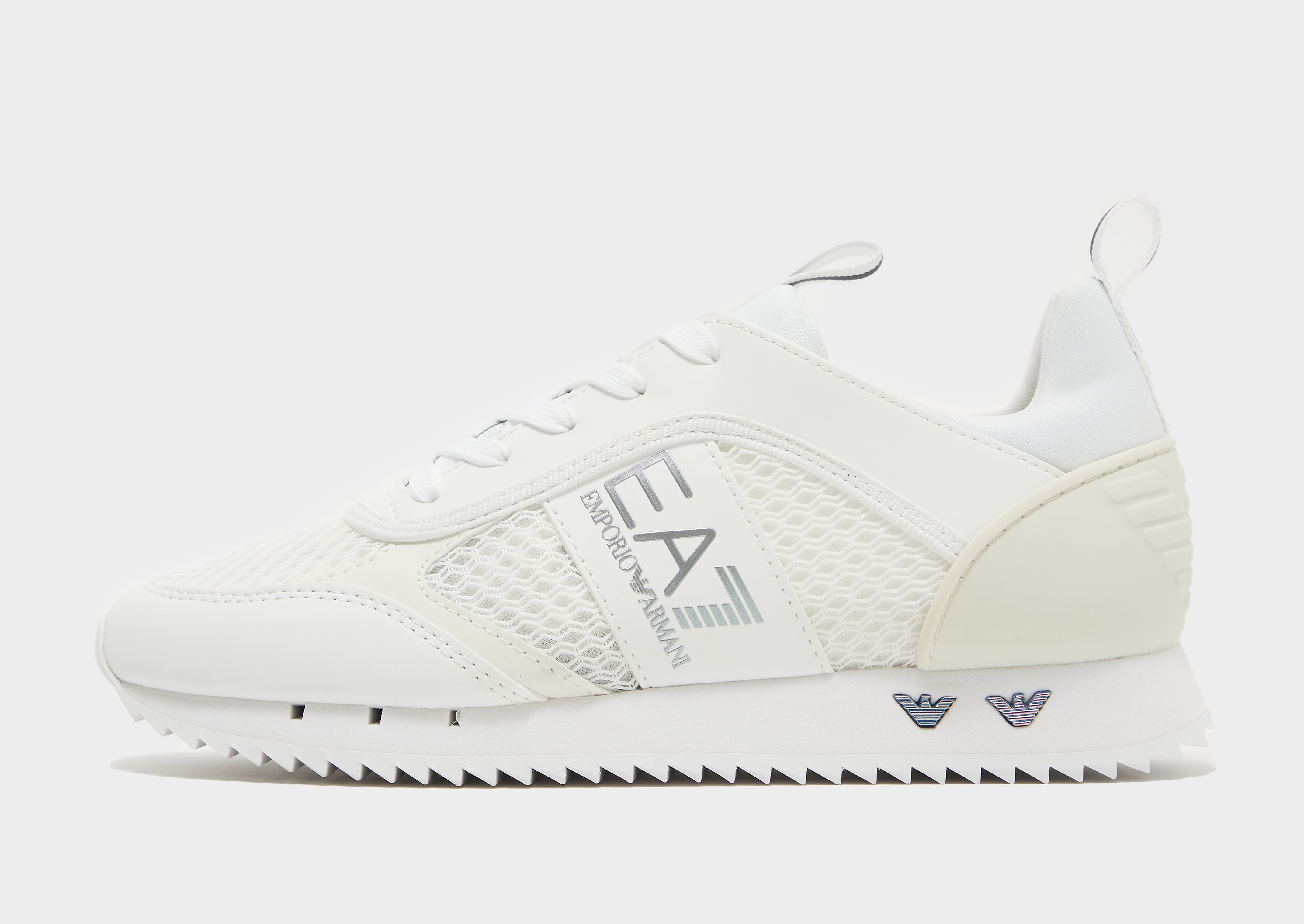 

Emporio Armani EA7 B&W Mesh Run Women's - White, White
