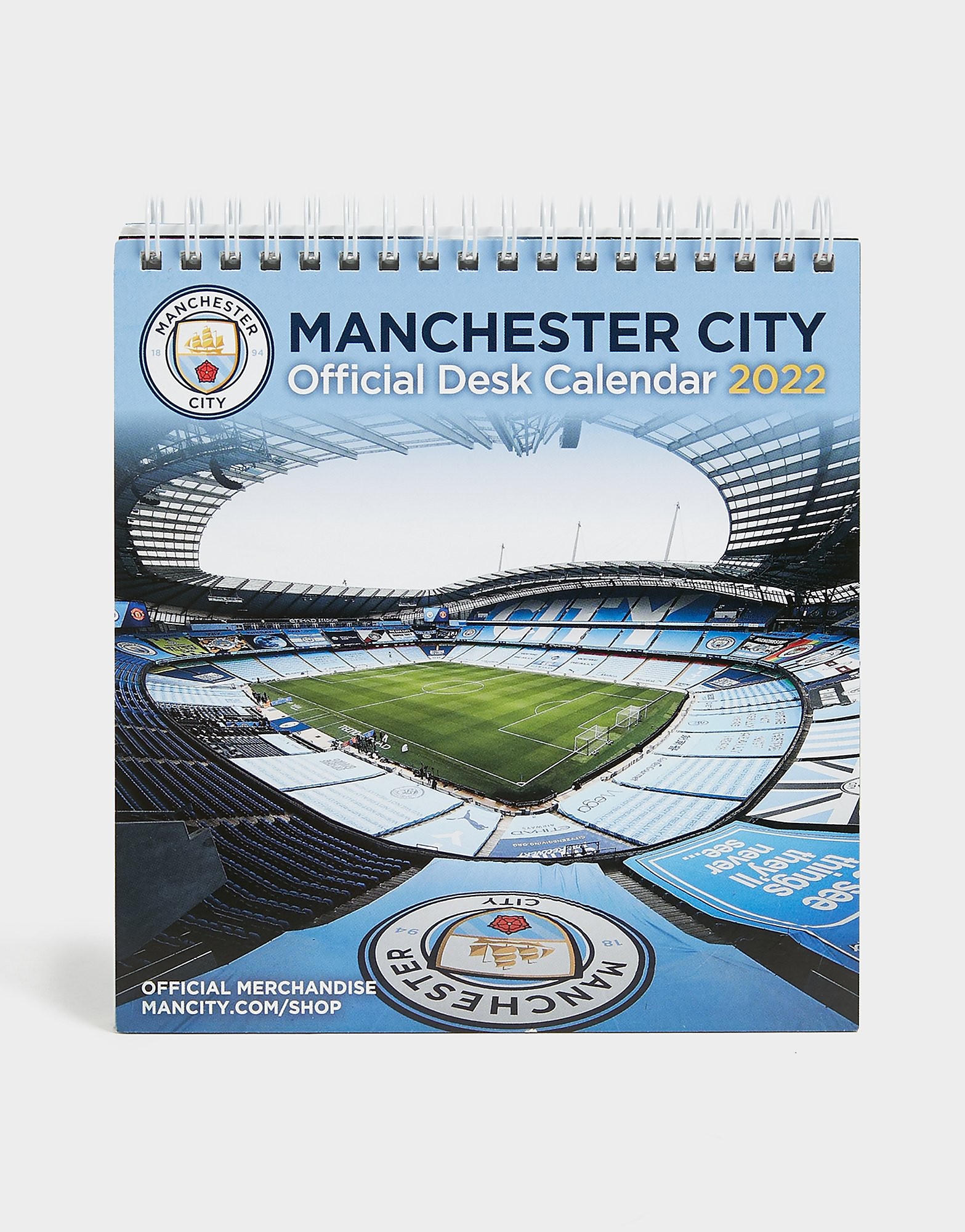 

Official Team Manchester City FC 2022 Desk Calender - Blue - Womens, Blue