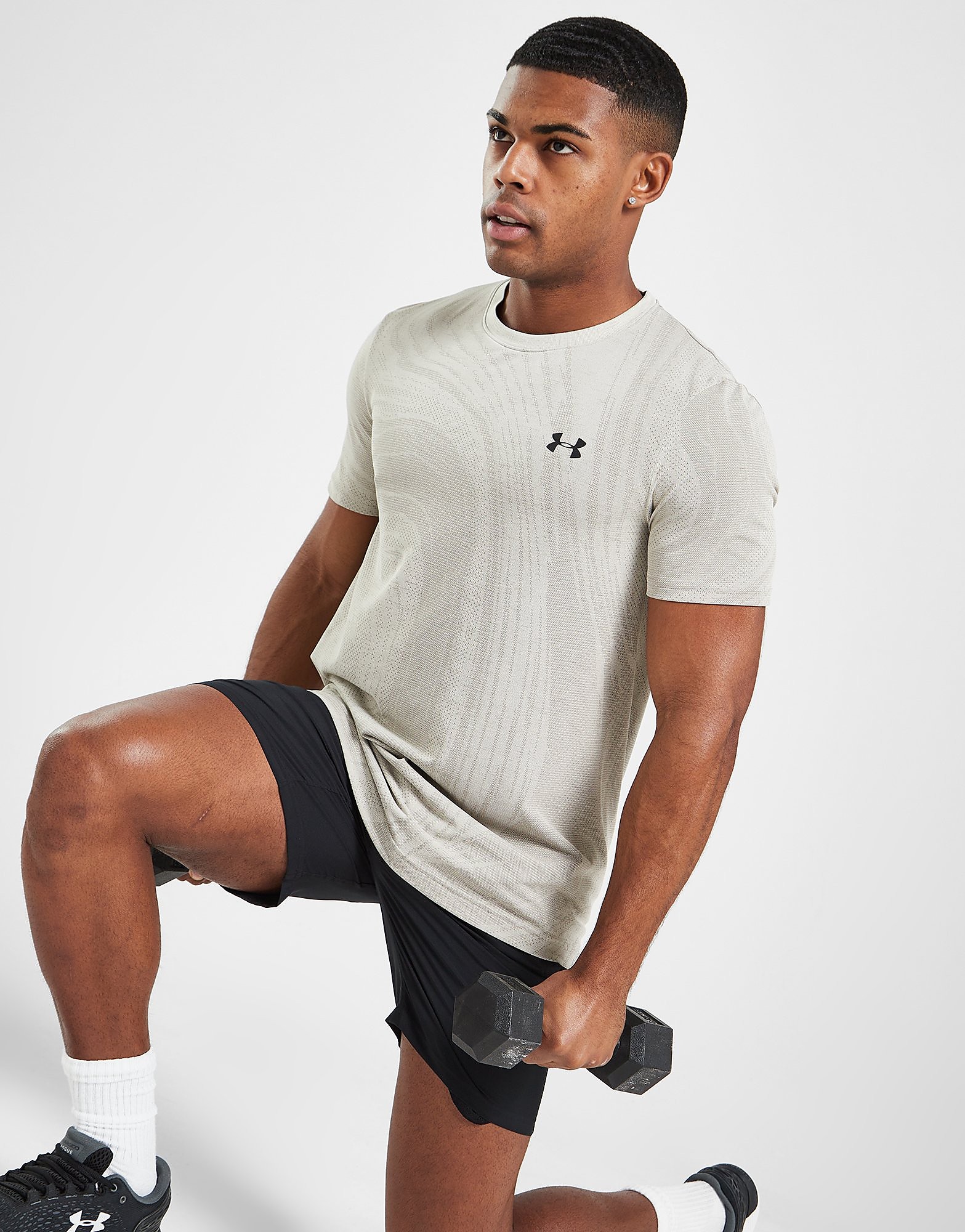 

Under Armour Surge Seamless T-Shirt - Brown - Mens, Brown