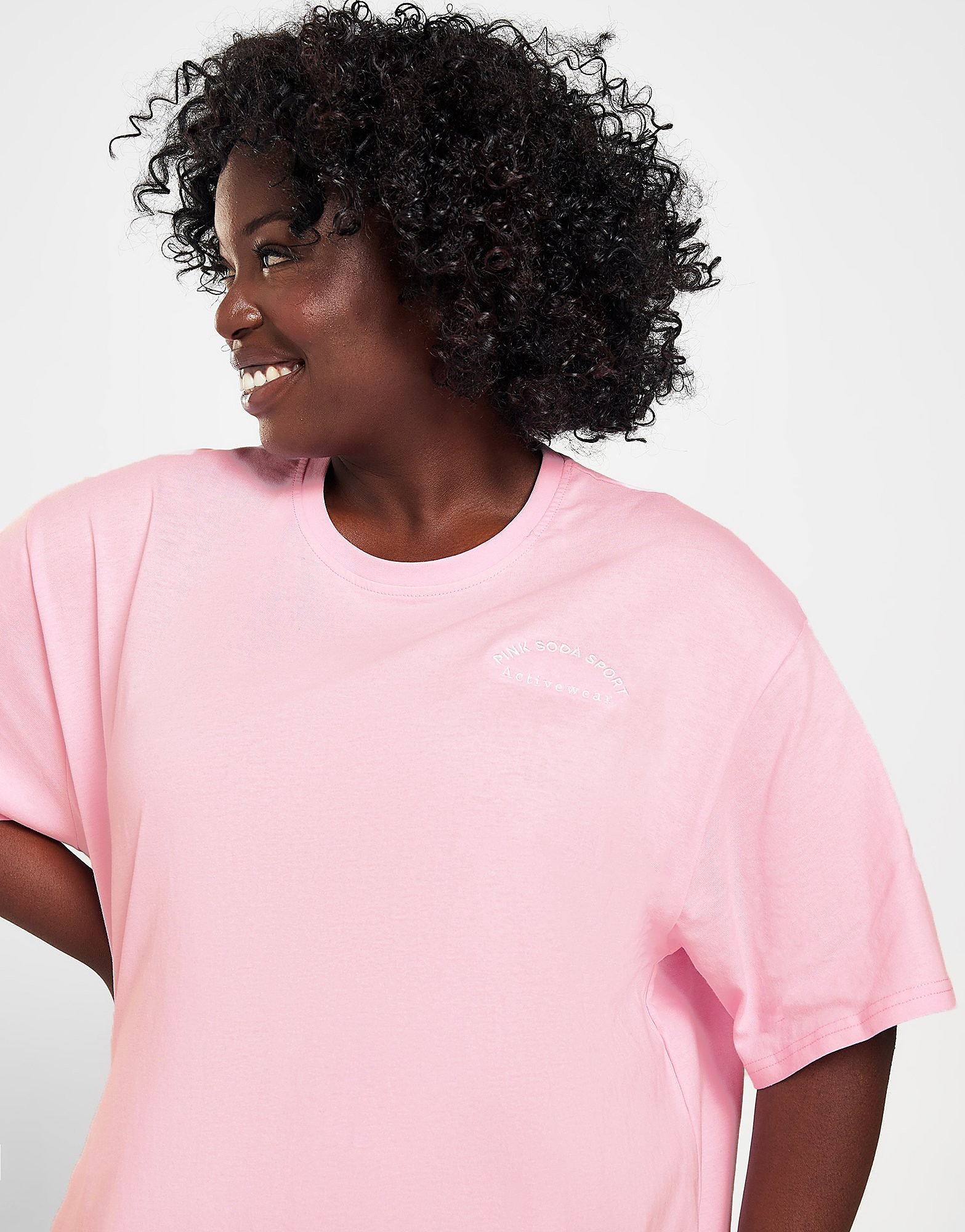 

Pink Soda Sport Plus Size Sorority Boyfriend T-Shirt - Pink - Womens, Pink