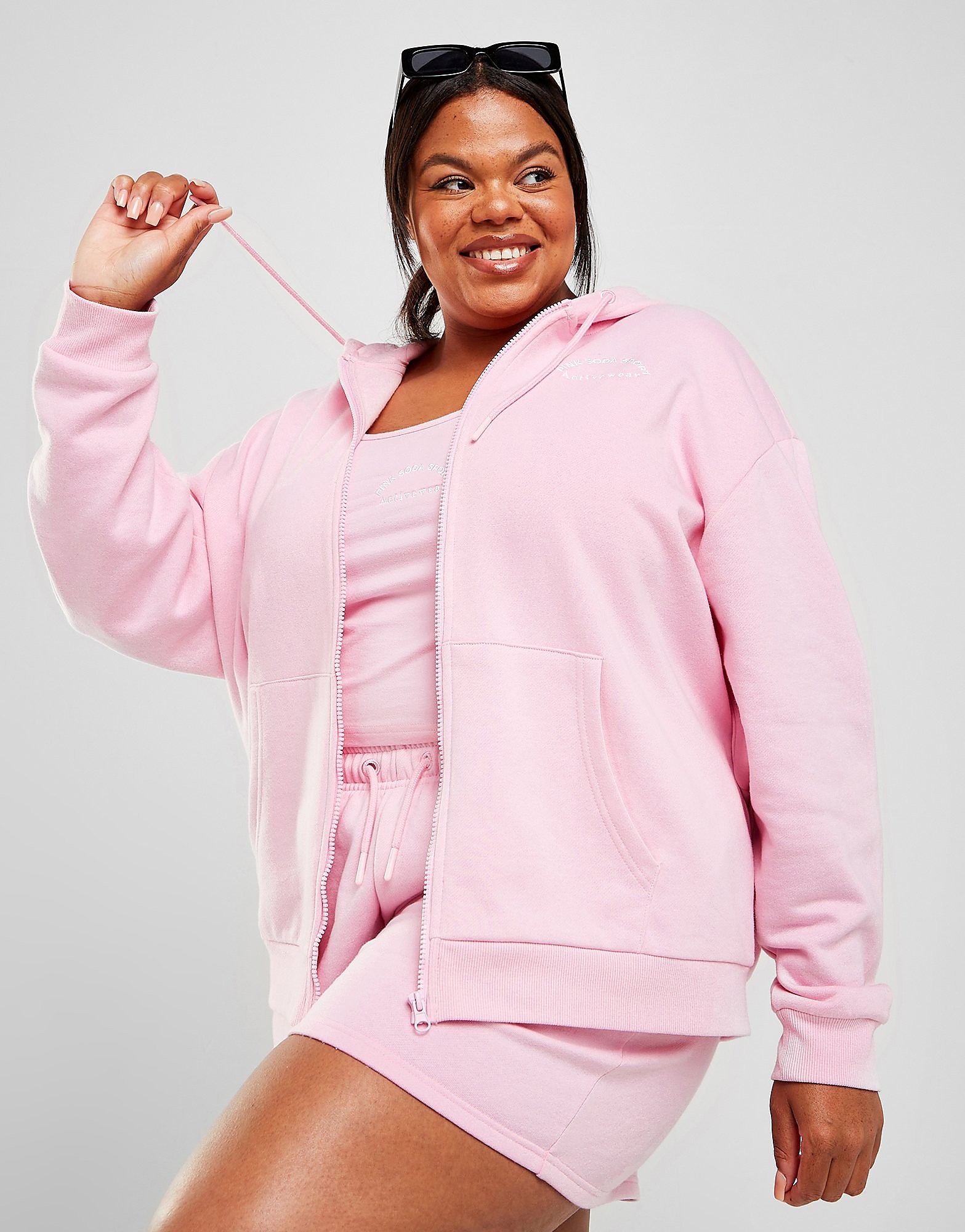 

Pink Soda Sport Plus Size Legacy Full Zip Hoodie - Pink - Womens, Pink