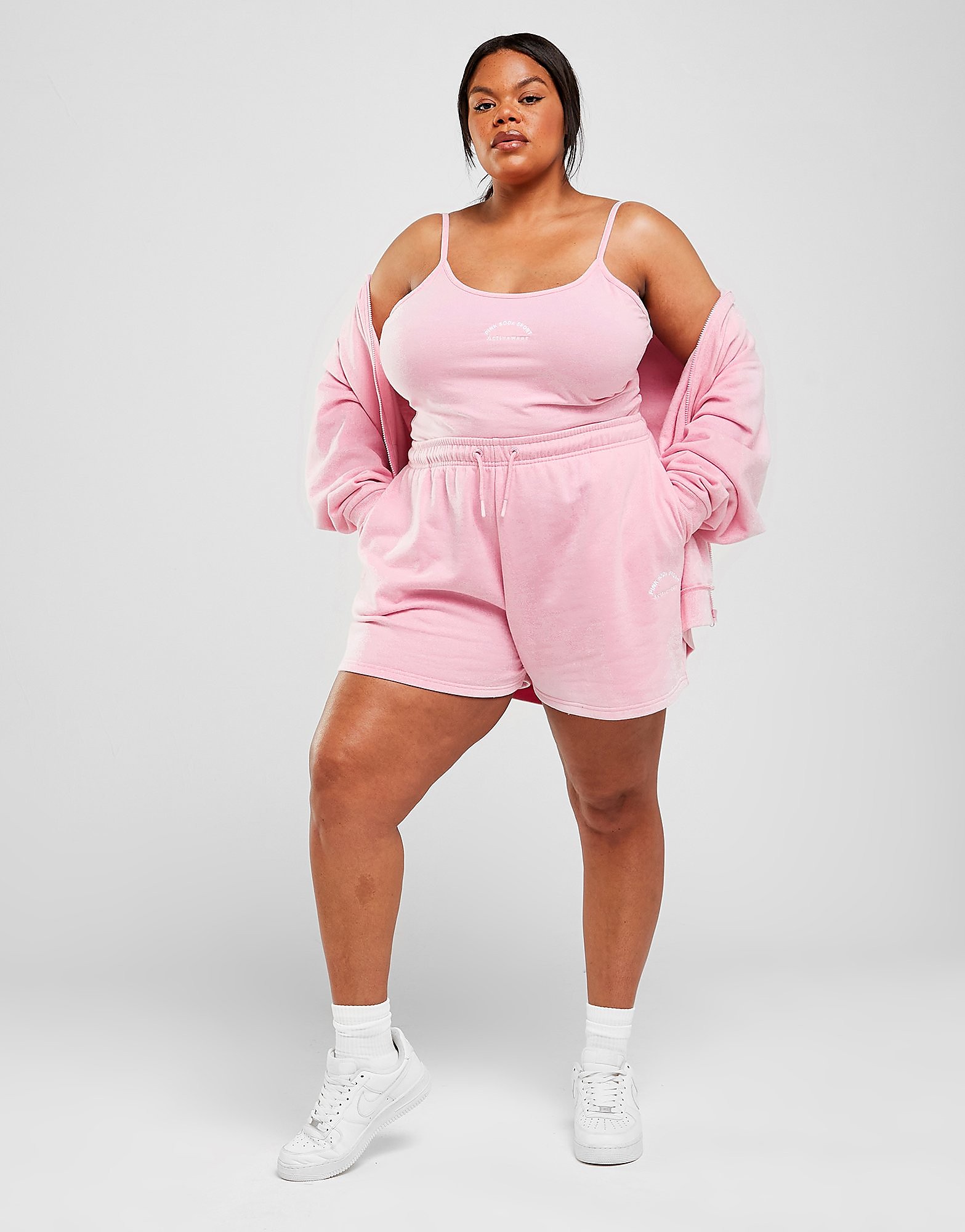 

Pink Soda Sport Plus Size Sorority Boyfriend Shorts - Pink - Womens, Pink