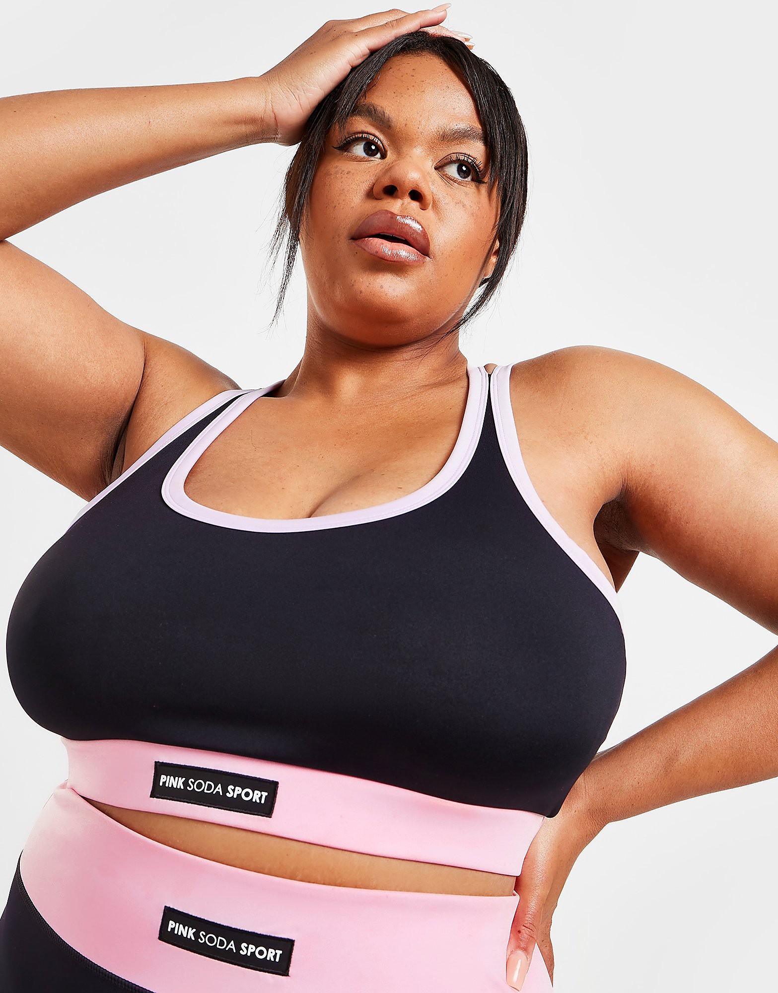 

Pink Soda Sport Plus Size Breeze Sports Bra - Black - Womens, Black