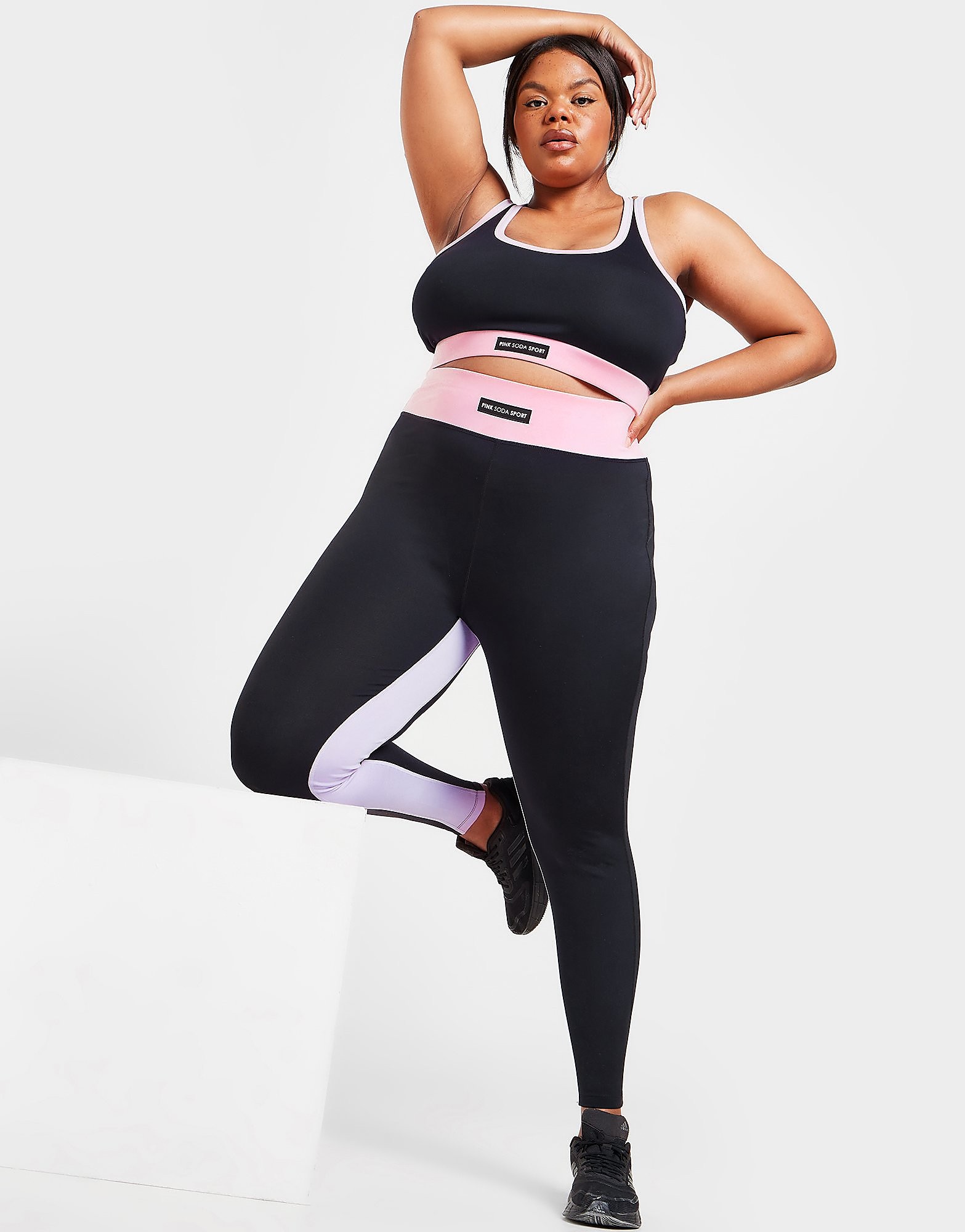 

Pink Soda Sport Plus Size Breeze Tights - Black - Womens, Black
