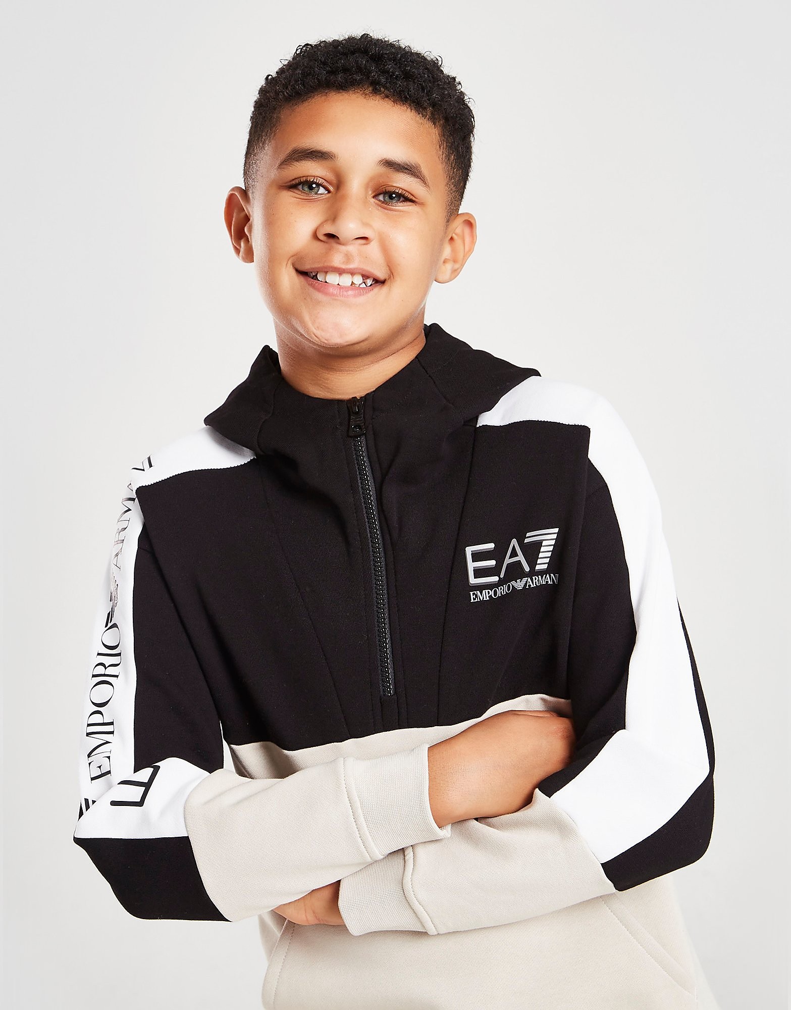 

Emporio Armani EA7 Colourblock Hoodie Junior - Black - Kids, Black