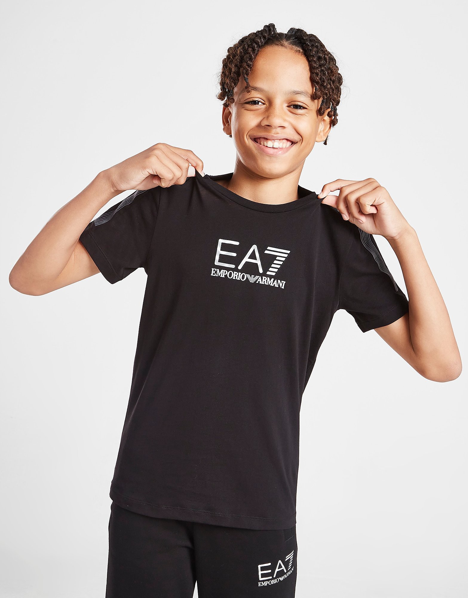

Emporio Armani EA7 7 Lines T-Shirt Junior - Black - Kids, Black