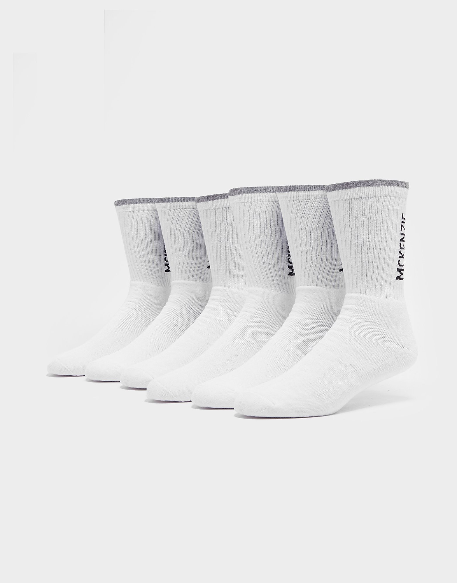 

McKenzie 6-Pack Crew Socks - White - Womens, White