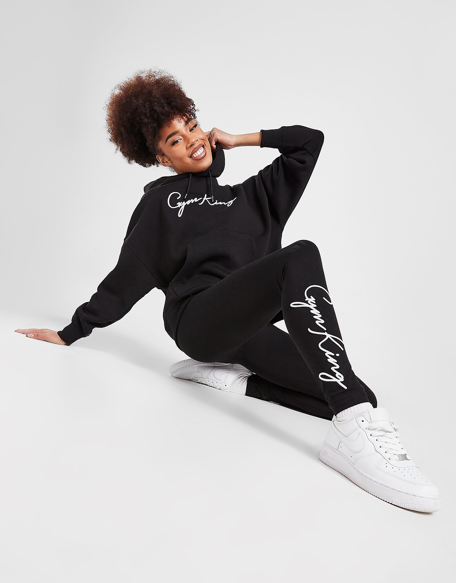 

Gym King Script Leggings - Black - Womens, Black