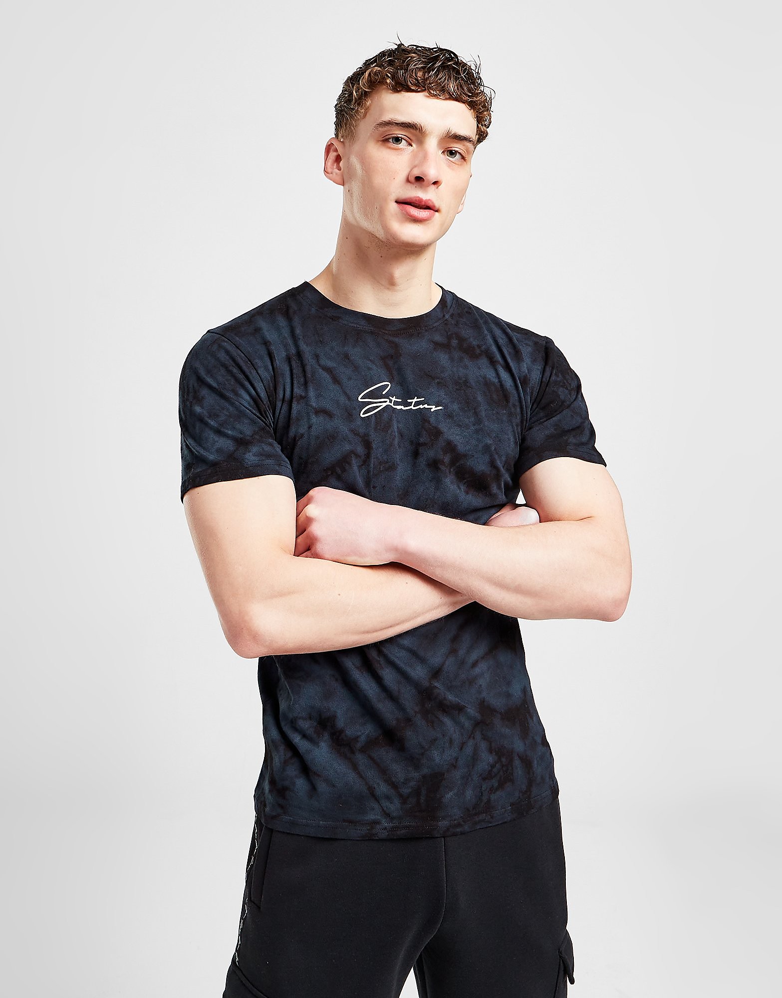 

Status Tie Dye T-Shirt - BLUE, BLUE