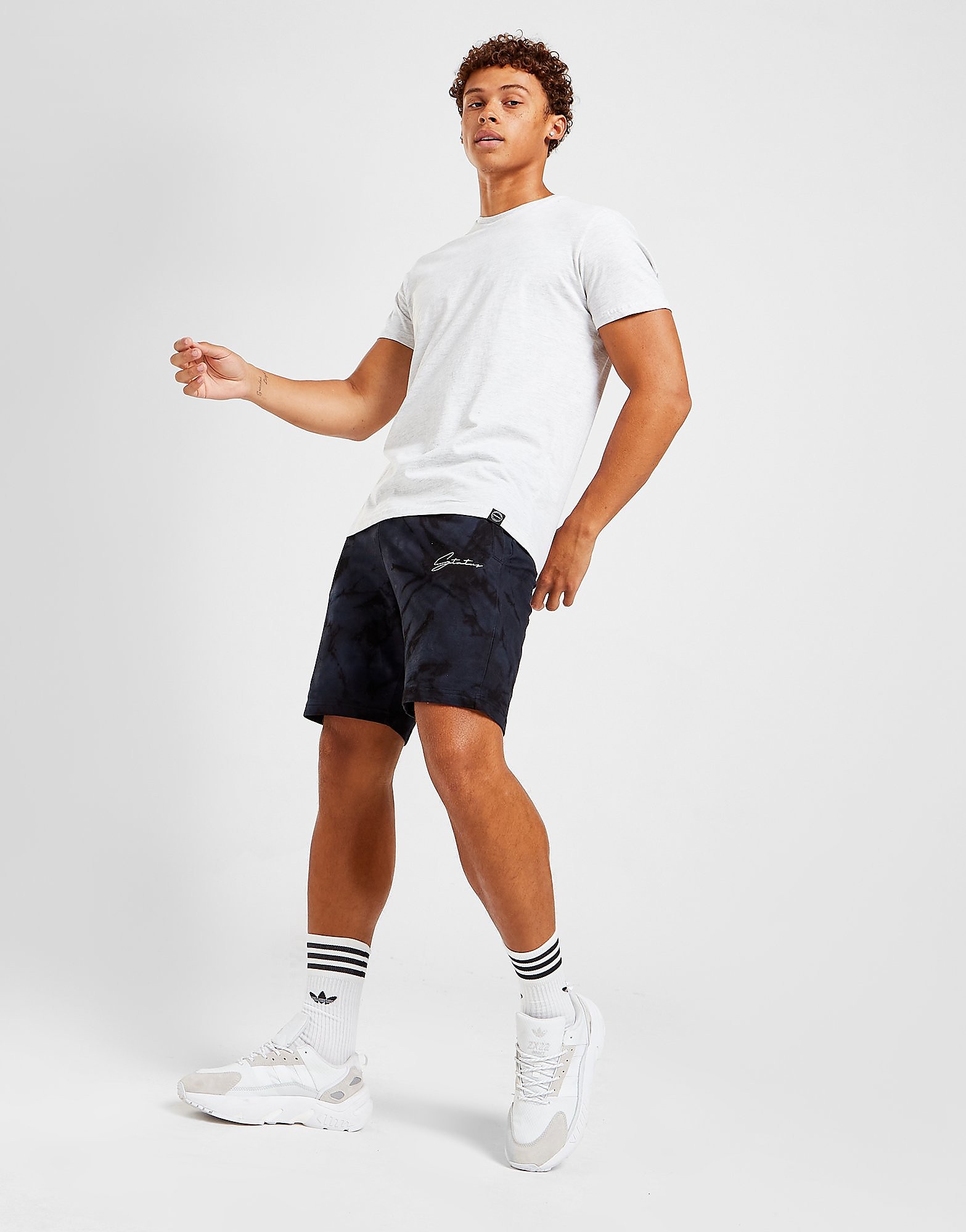 

Status Tie Dye Shorts - BLUE - Mens, BLUE