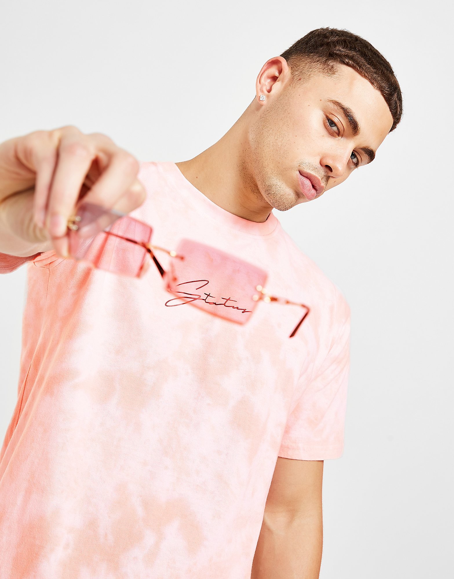 

Status Tie Dye T-Shirt - Orange - Mens, Orange