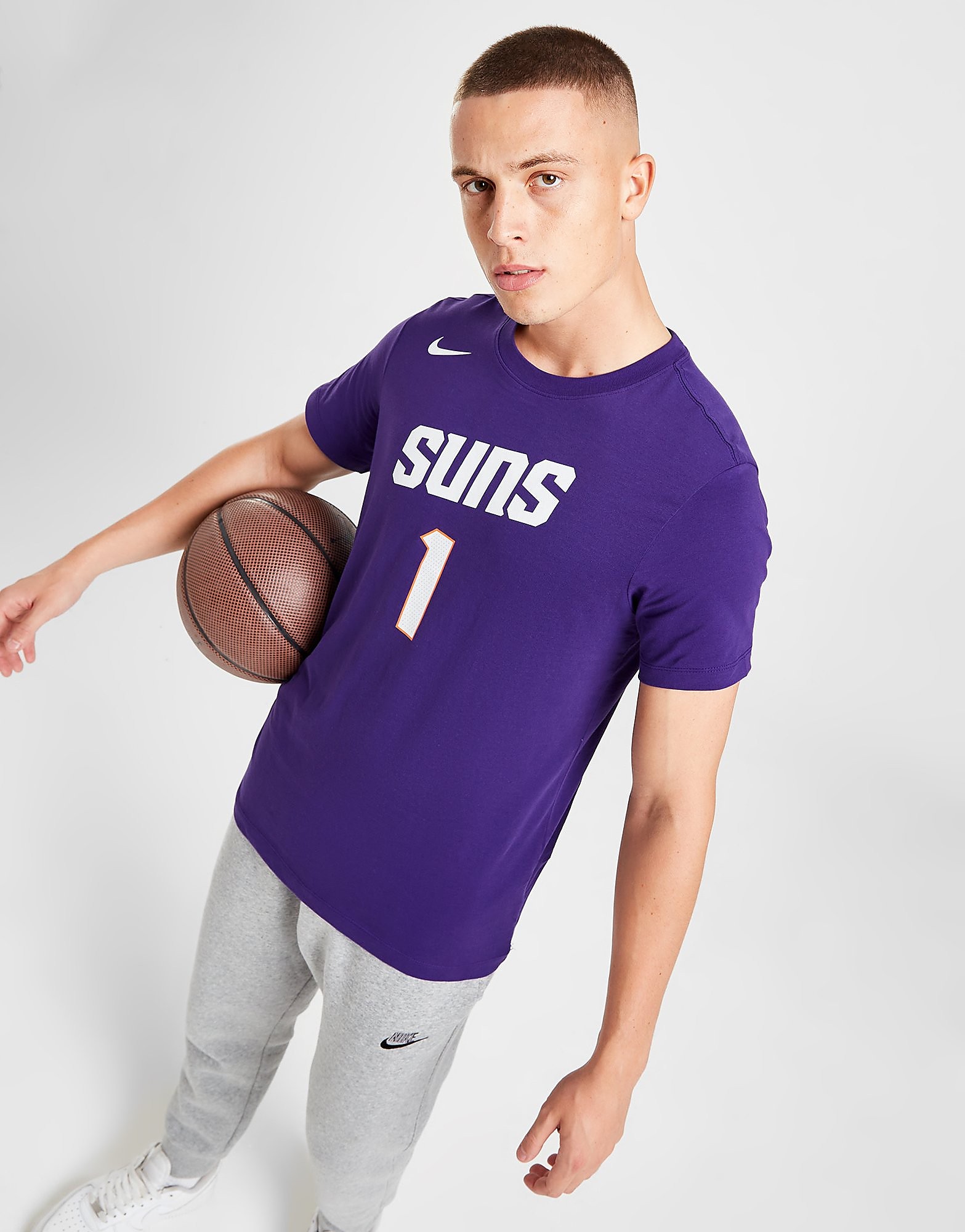 

Nike NBA Phoenix Suns Booker #1 T-Shirt - Purple - Mens, Purple