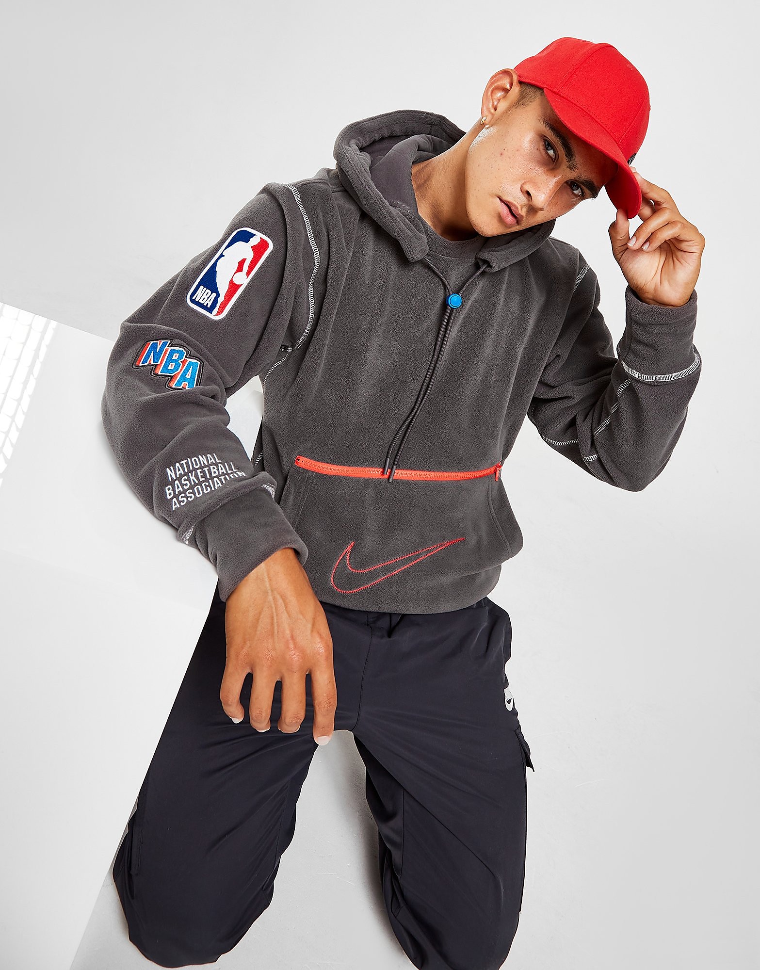 

Nike Team 31 Courtside Pullover Hoodie - Medium Ash - Mens, Medium Ash