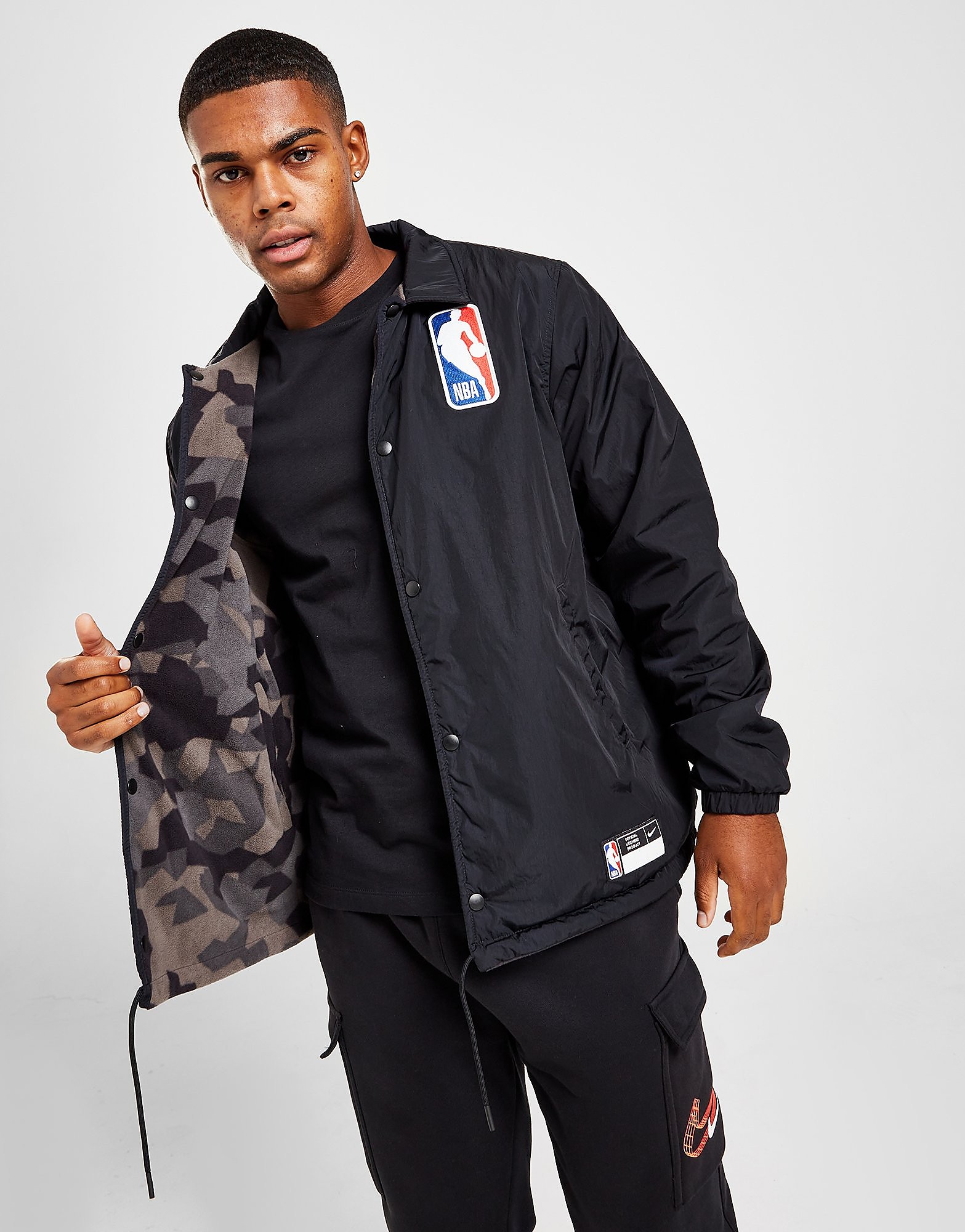 

Nike NBA Team 31 Courtside Reversible Jacket - Black - Mens, Black