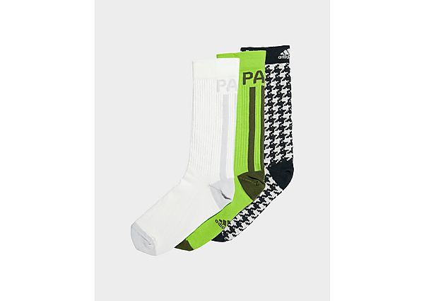 Adidas x IVY PARK 3 Pack Socks - White / Light Solid Grey / Wild Pine / Solar Green, White / Light Solid Grey / Wild Pine / Solar Green