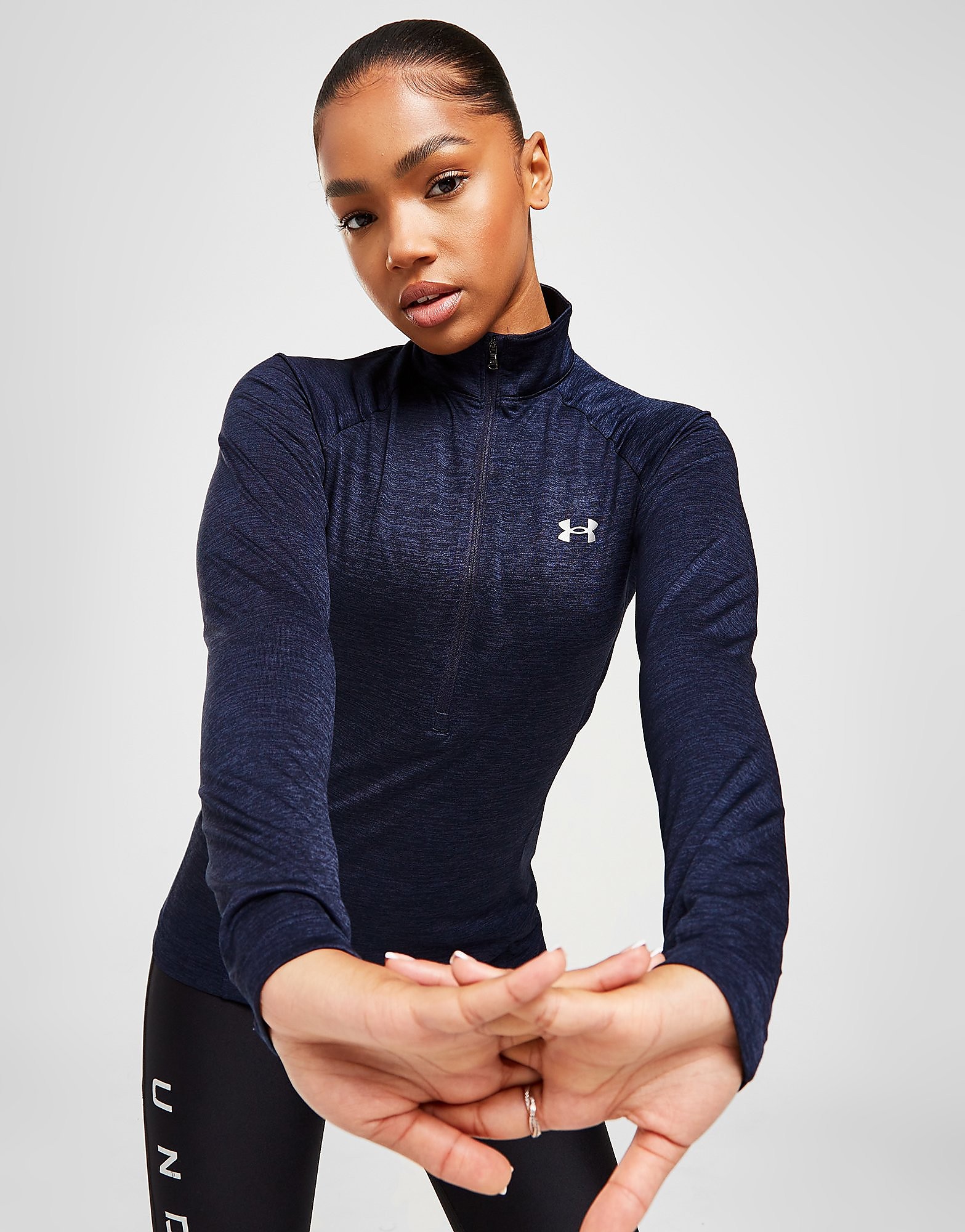 

Under Armour Tech 1/2 Zip Top - Blue - Womens, Blue
