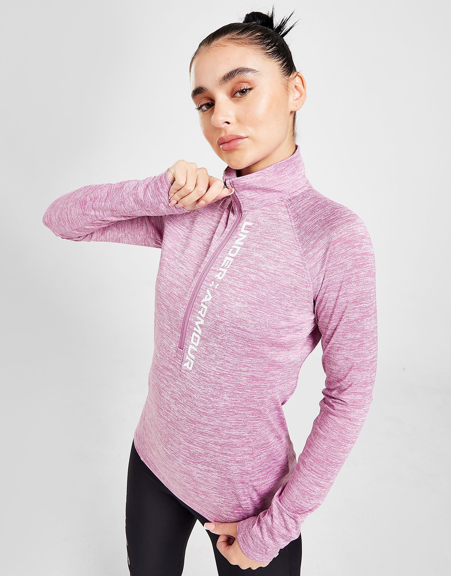 

Under Armour Tech Wordmark 1/4 Zip Top - Only at JD - Purple - Womens, Purple