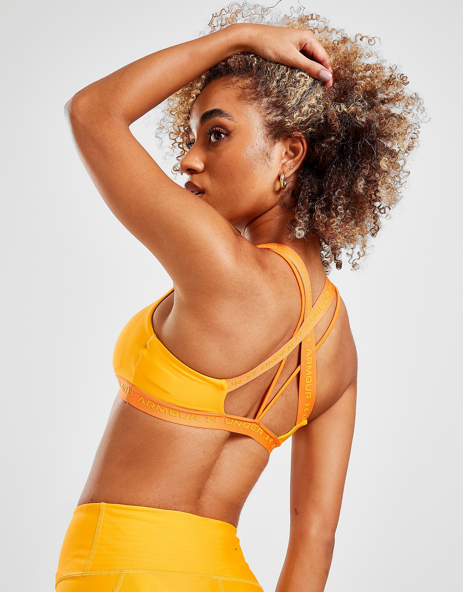 

Under Armour Crossback Sports Bra - Orange - Womens, Orange