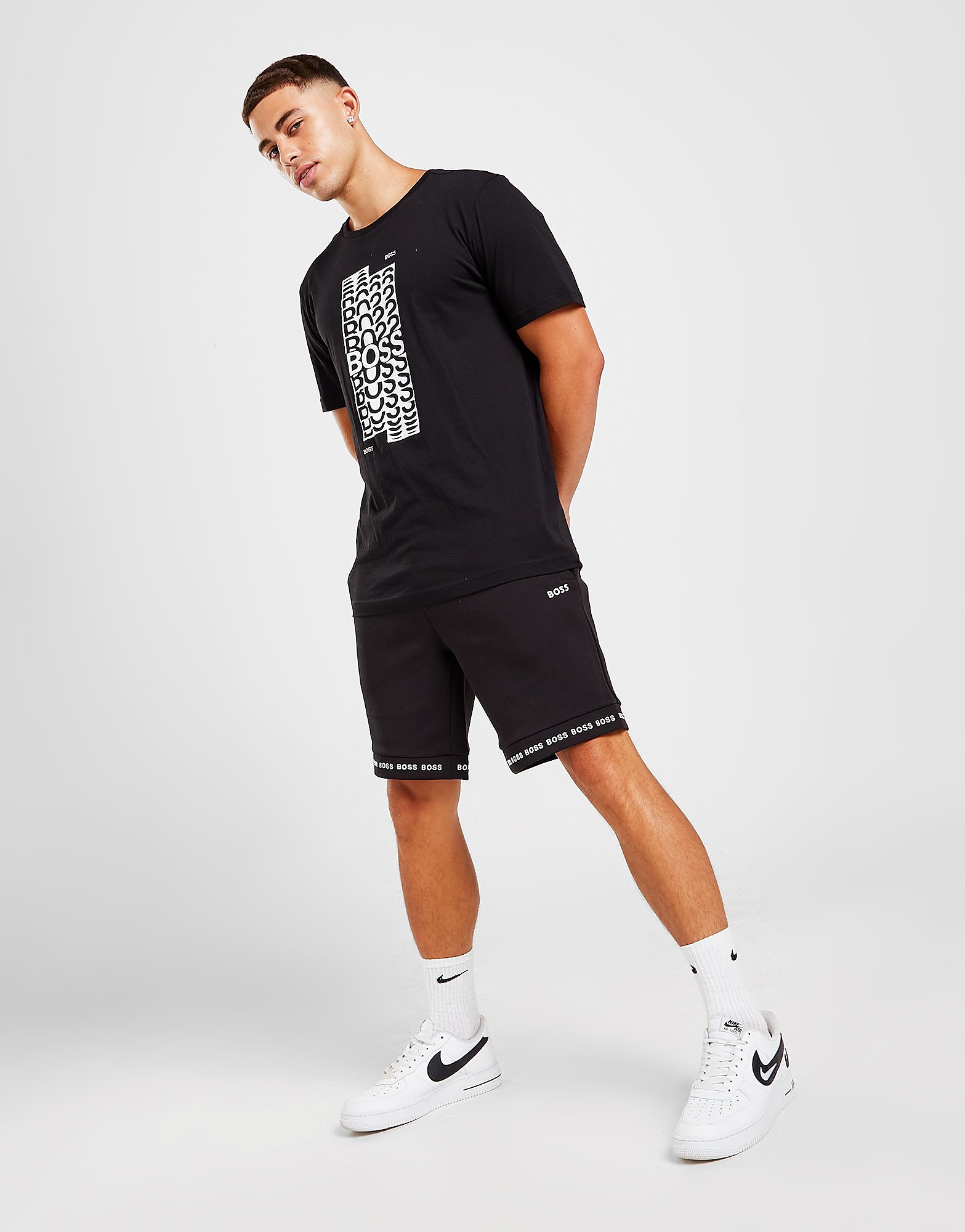 BOSS Repeat Logo Shorts - Only at JD - Black - Mens, Black
