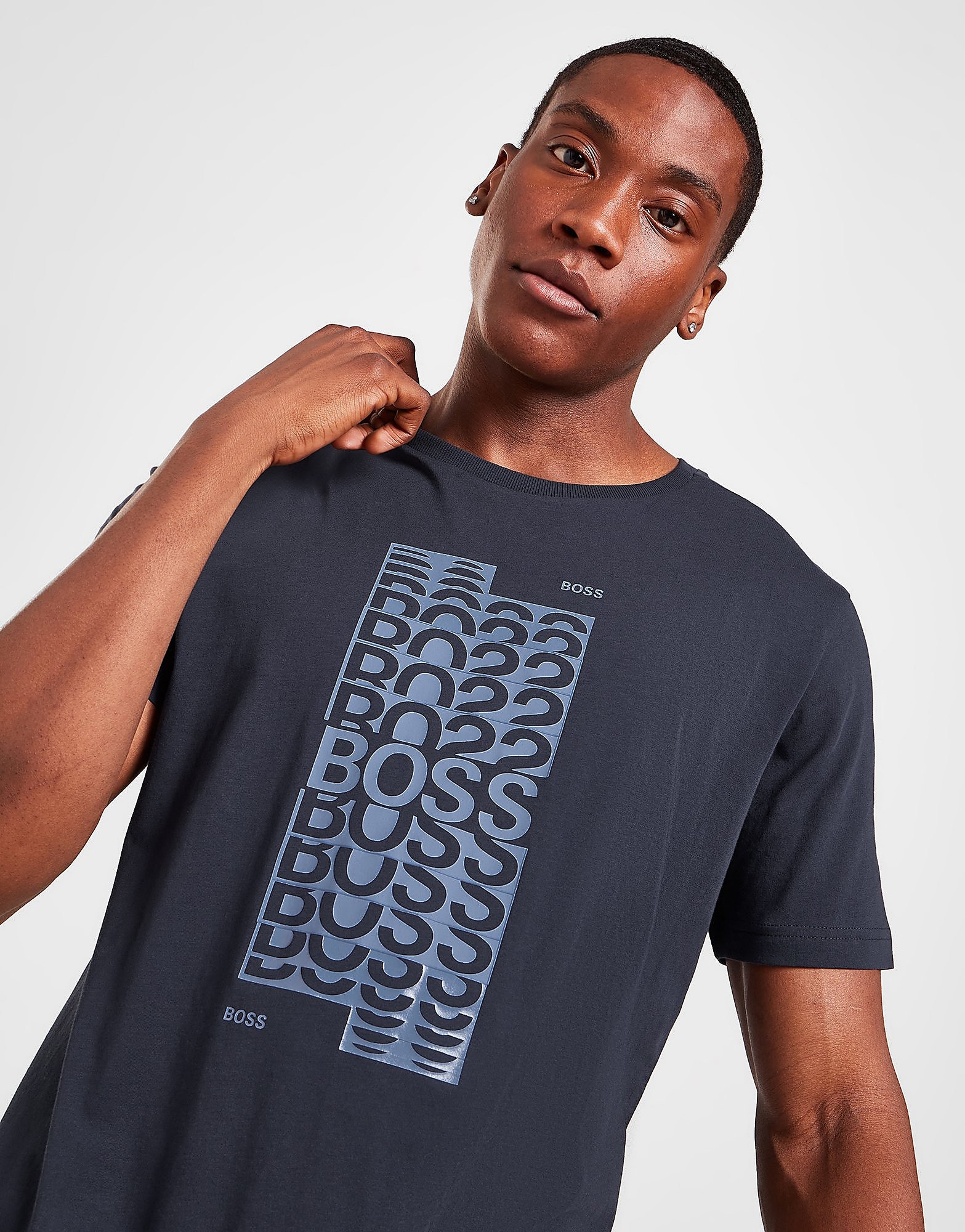 

BOSS Repeat Stack T-Shirt - Only at JD - Blue - Mens, Blue