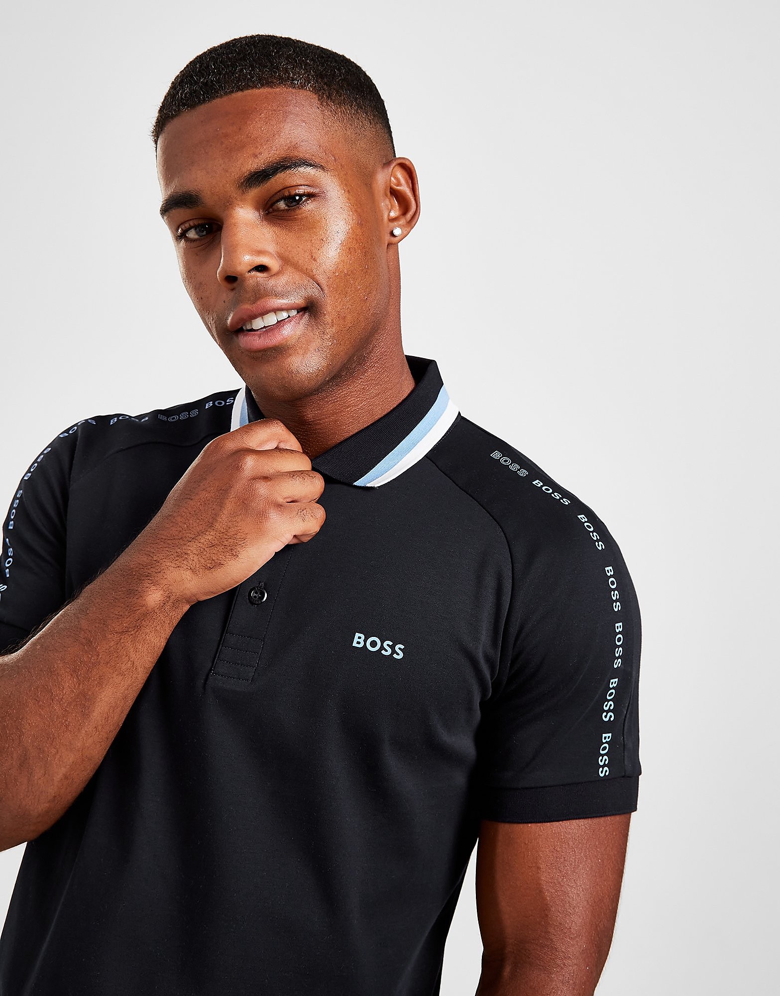 

BOSS Repeat Tape Polo Shirt - Only at JD - Navy - Mens, Navy