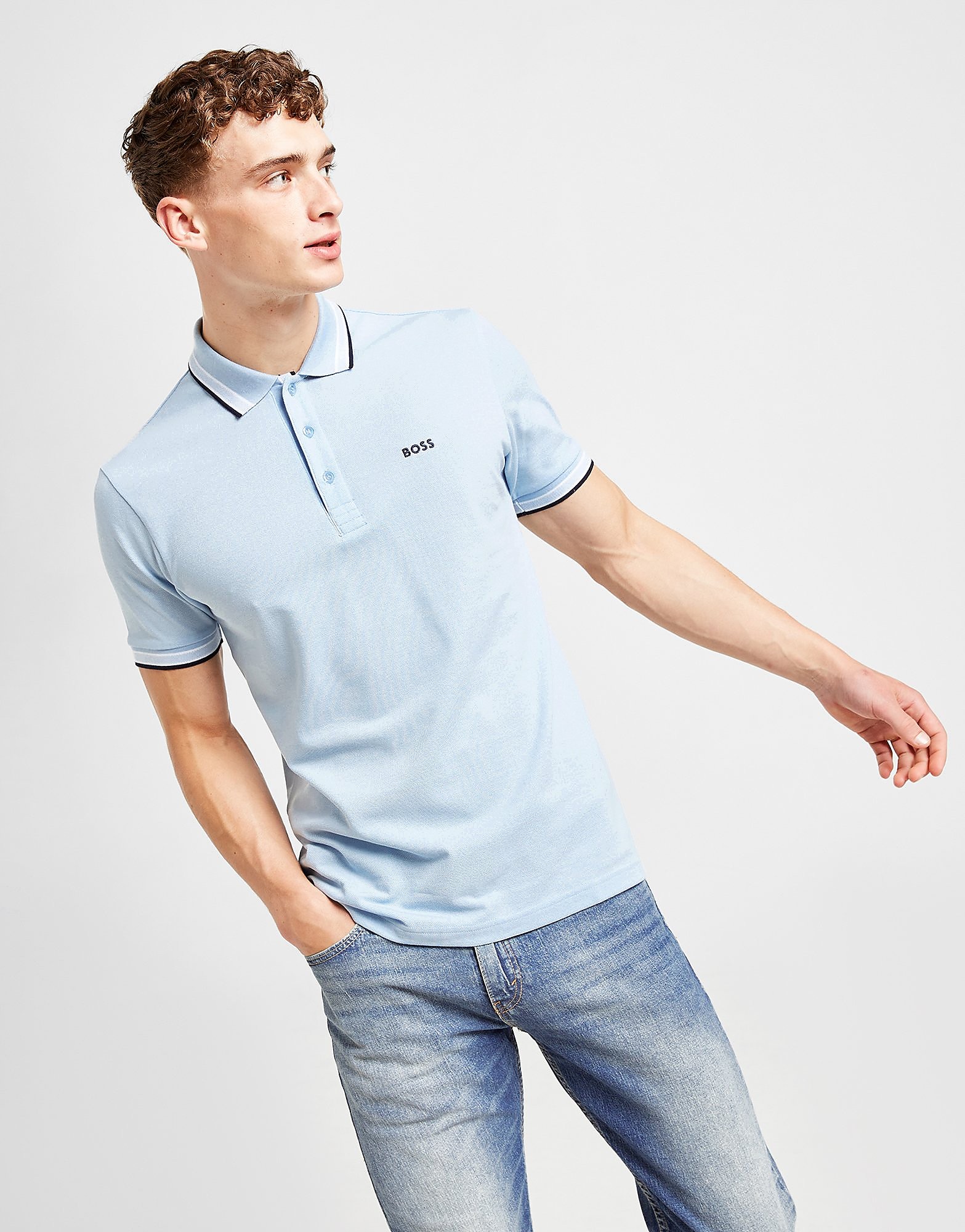 

BOSS Paddy Polo Shirt - Blue - Mens, Blue