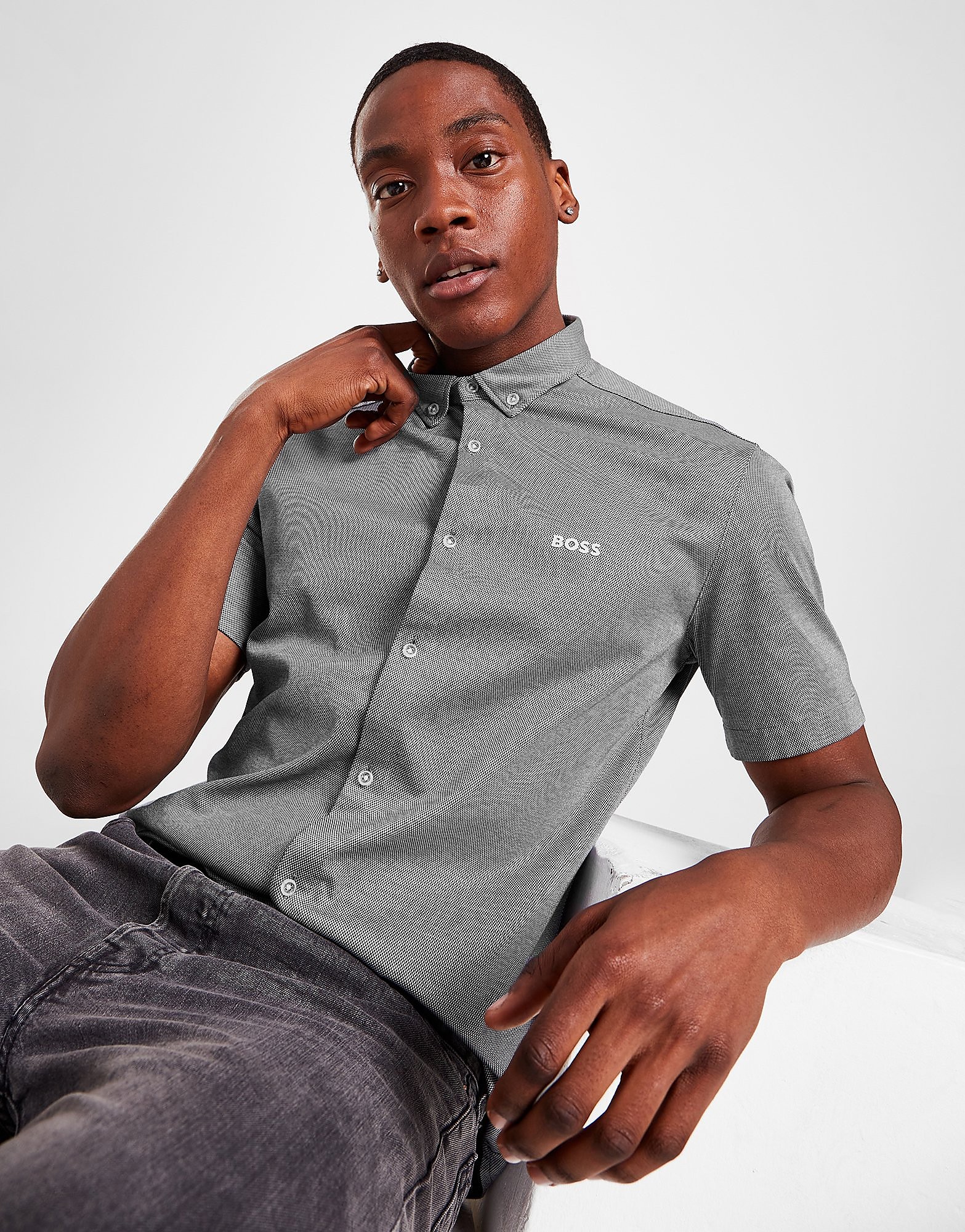 

BOSS Biadia Shirt - Navy - Mens, Navy