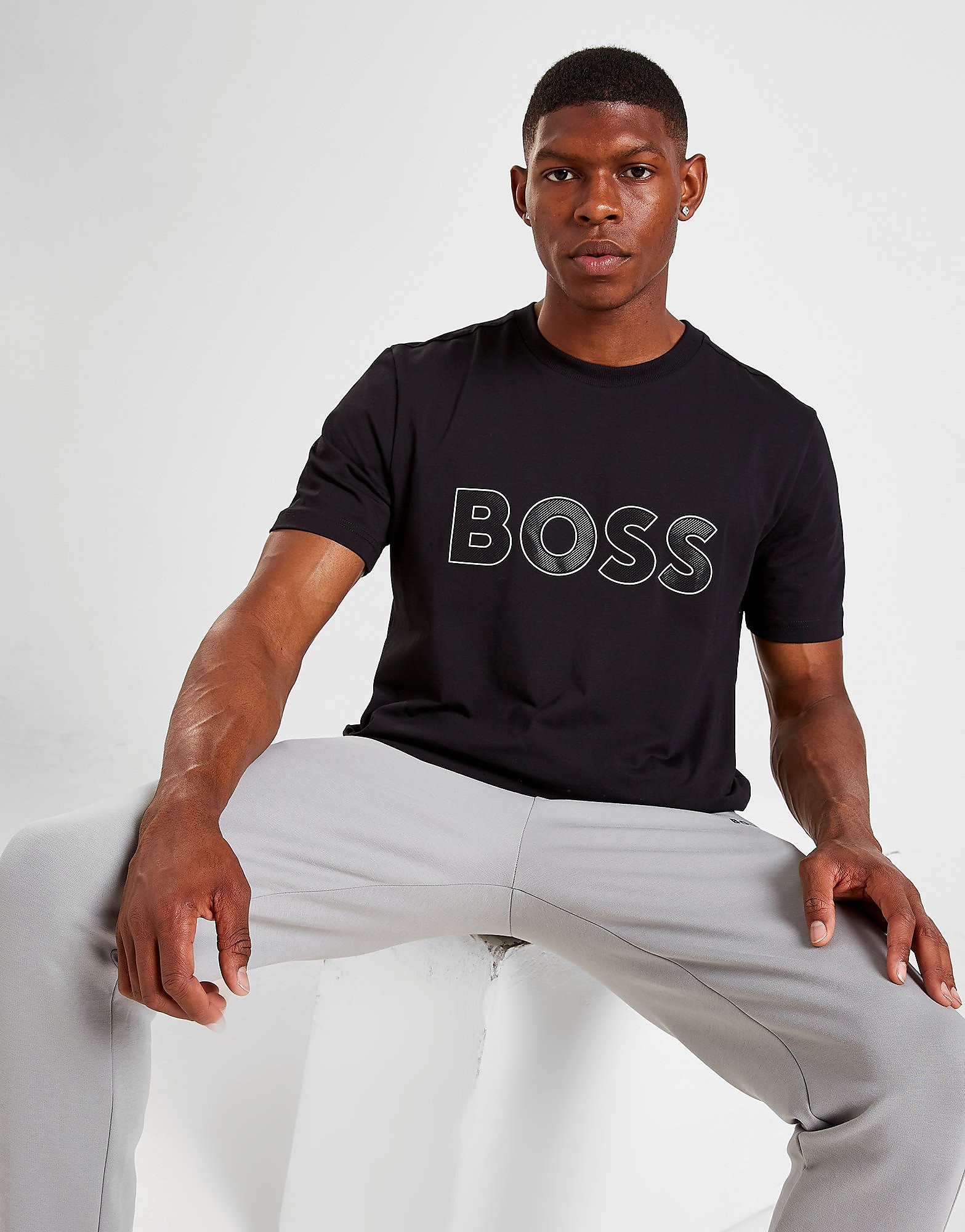 

BOSS Logo T-Shirt - Black - Mens, Black