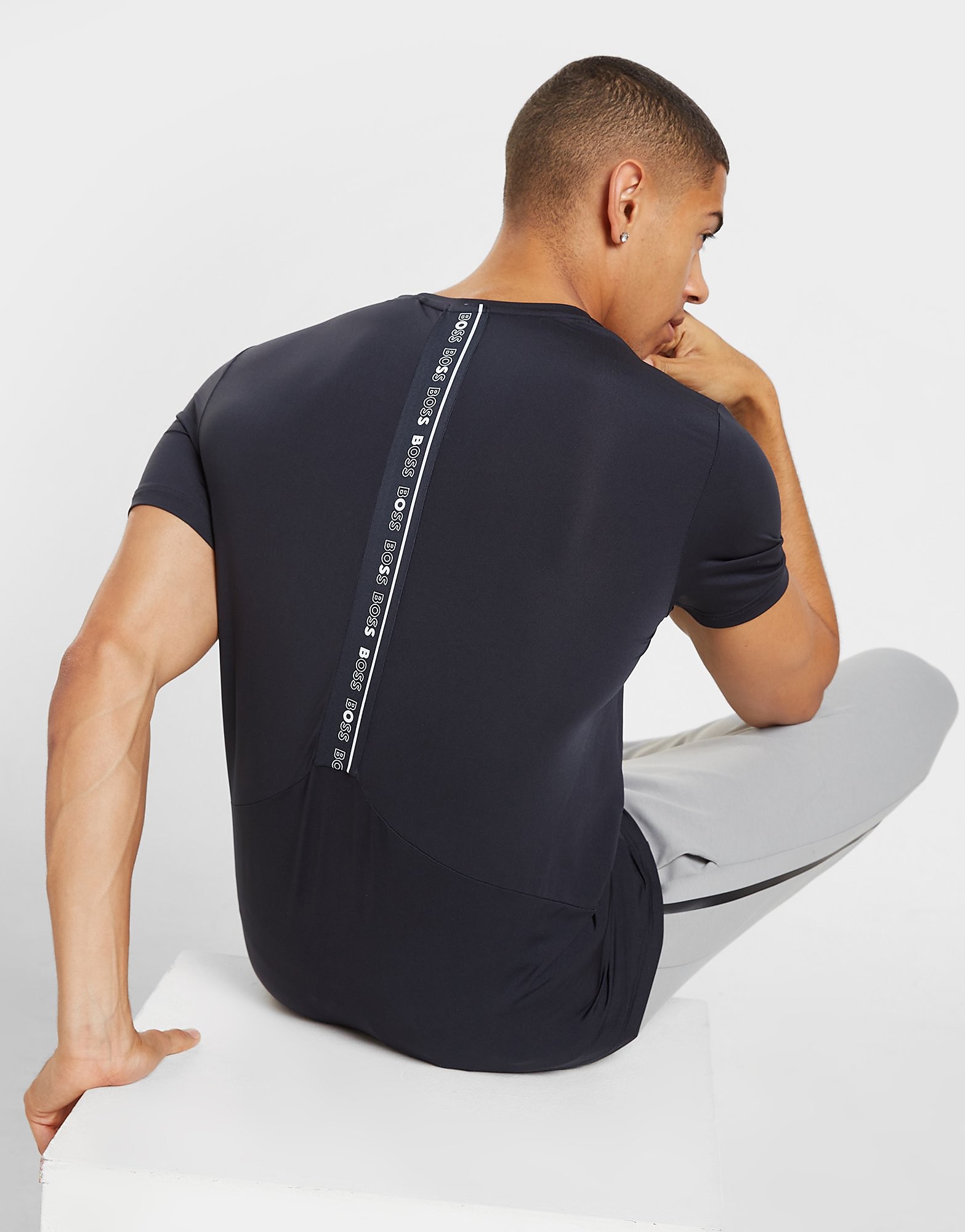 

BOSS Tech T-Shirt - Navy - Mens, Navy