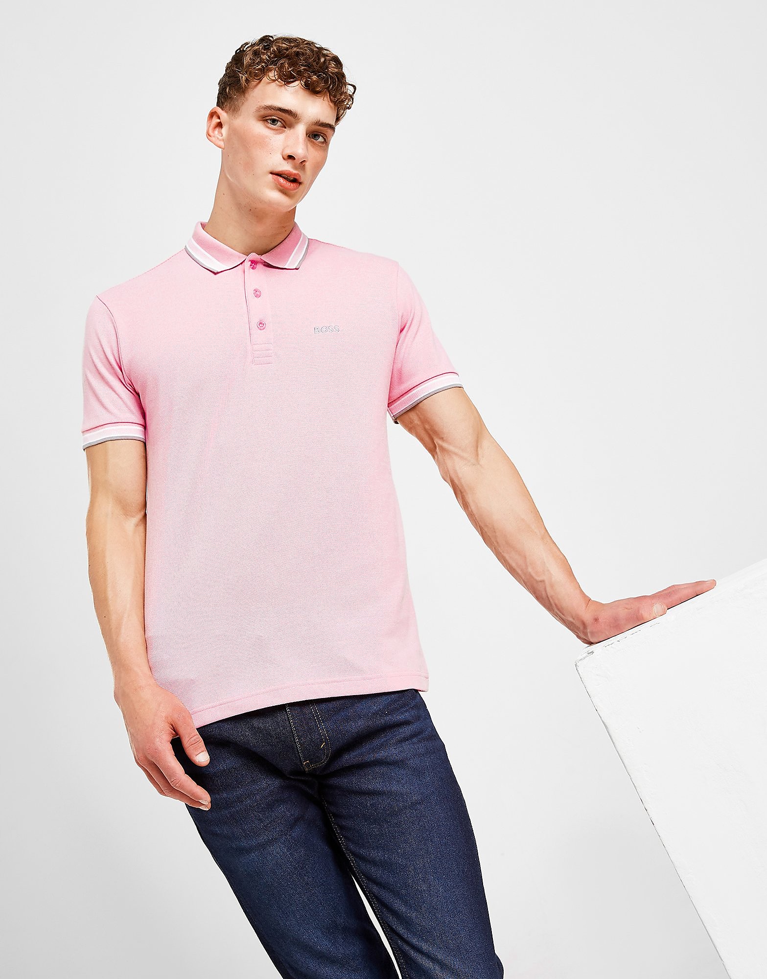 

BOSS Paddy Polo Shirt - Pink - Mens, Pink