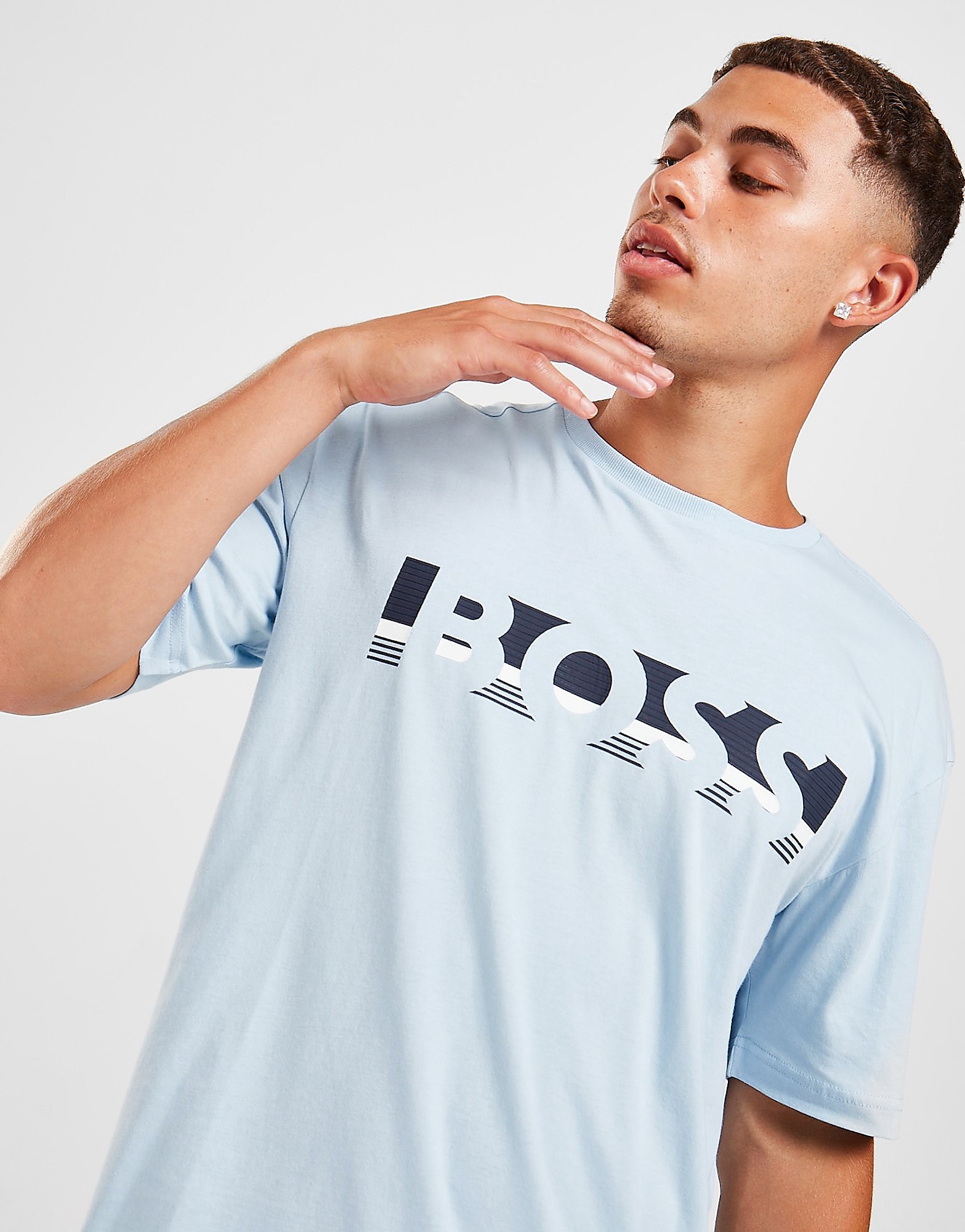 

BOSS Large Logo T-Shirt - Only at JD - Blue - Mens, Blue
