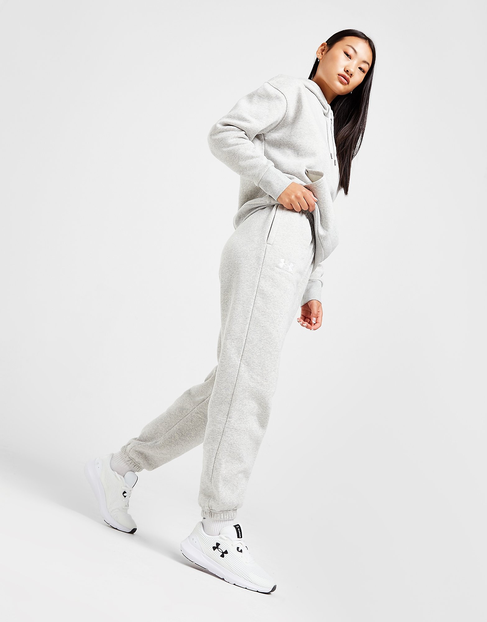 Under Armour Essential Joggers - Grey - Womens, Grey