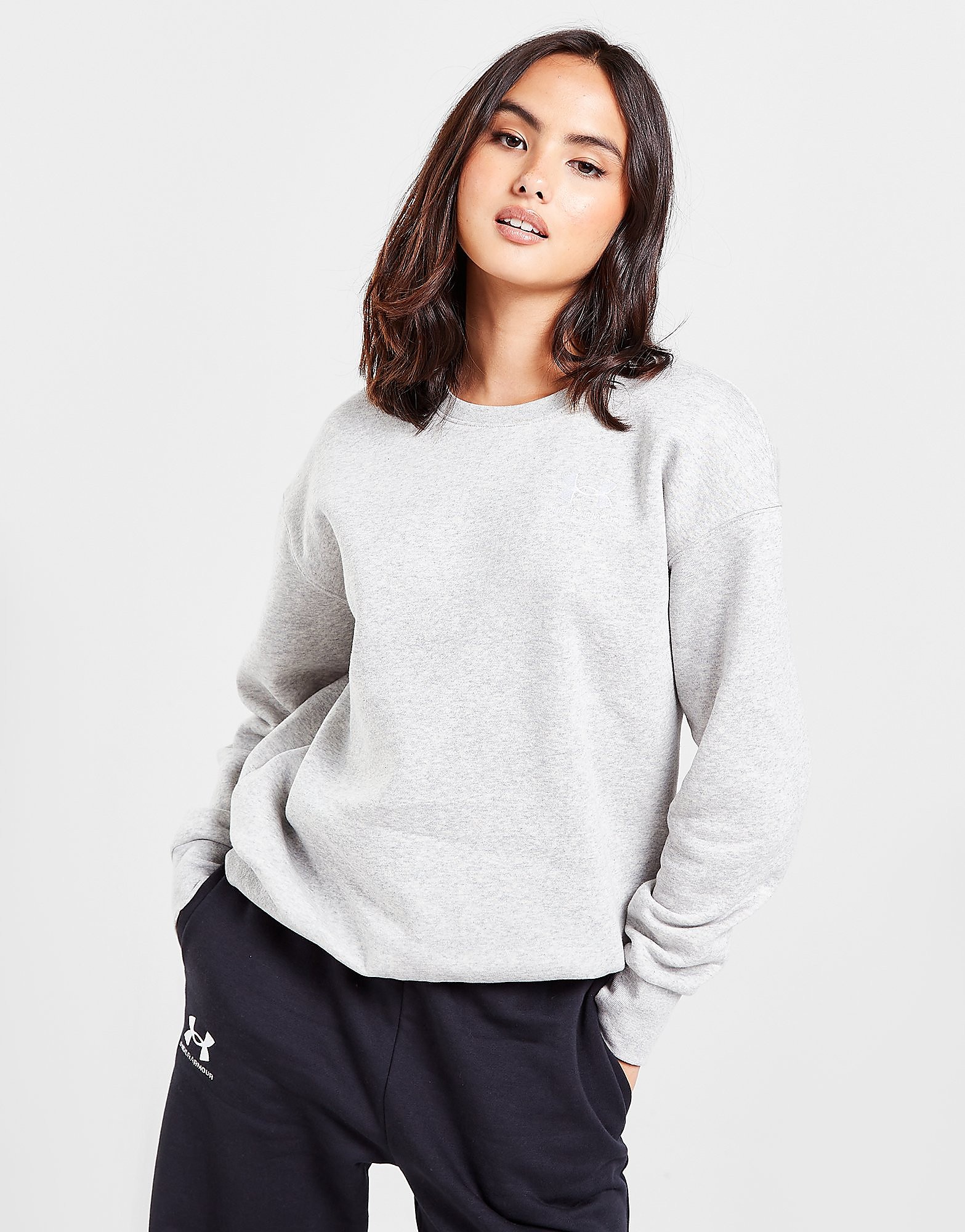 

Under Armour Essential Crew Sweatshirt - Grey - Womens, Grey