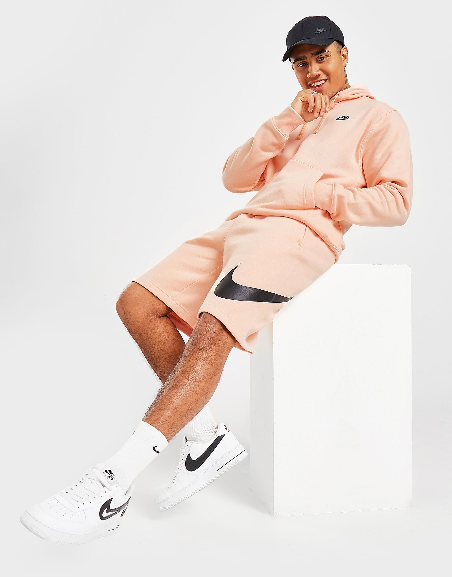 

Nike Large Logo Shorts - Orange - Mens, Orange