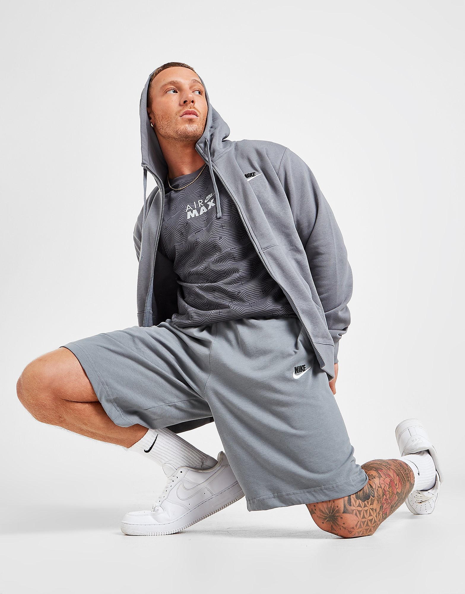 

Nike Sportswear Club Foundation Shorts - Grey - Mens, Grey