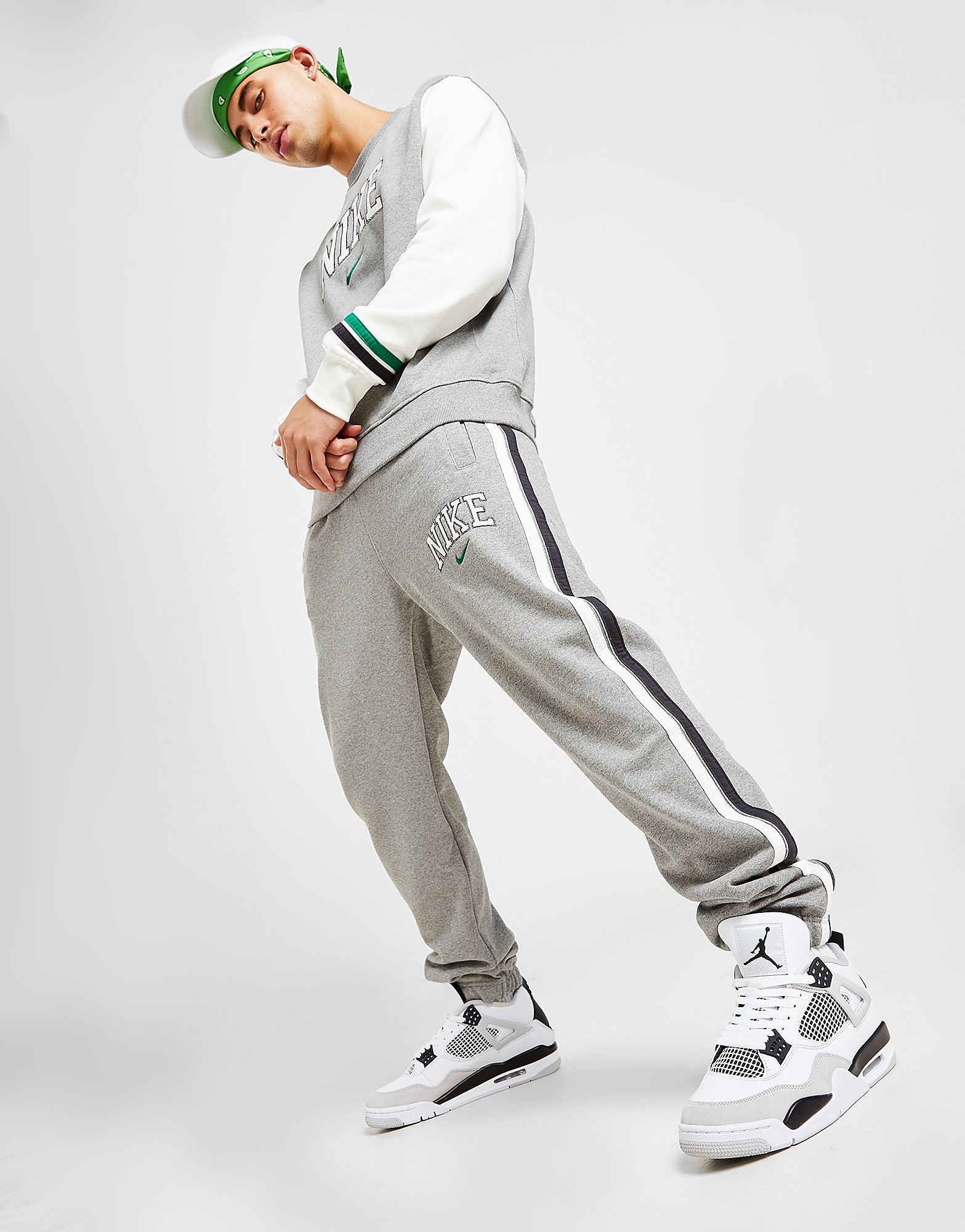 

Nike Retro Fleece Joggers - Grey - Mens, Grey