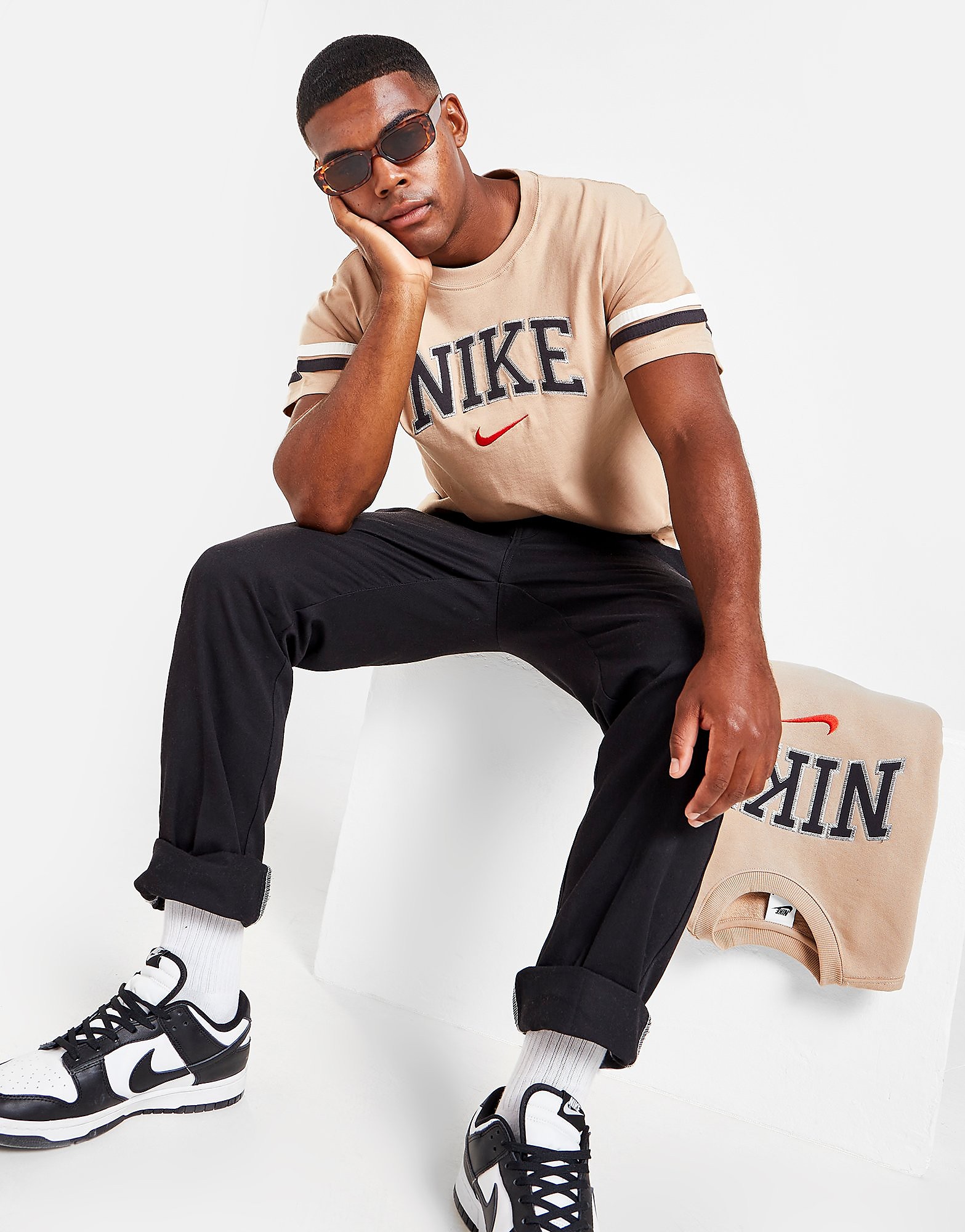 

Nike Retro T-Shirt - Brown - Mens, Brown