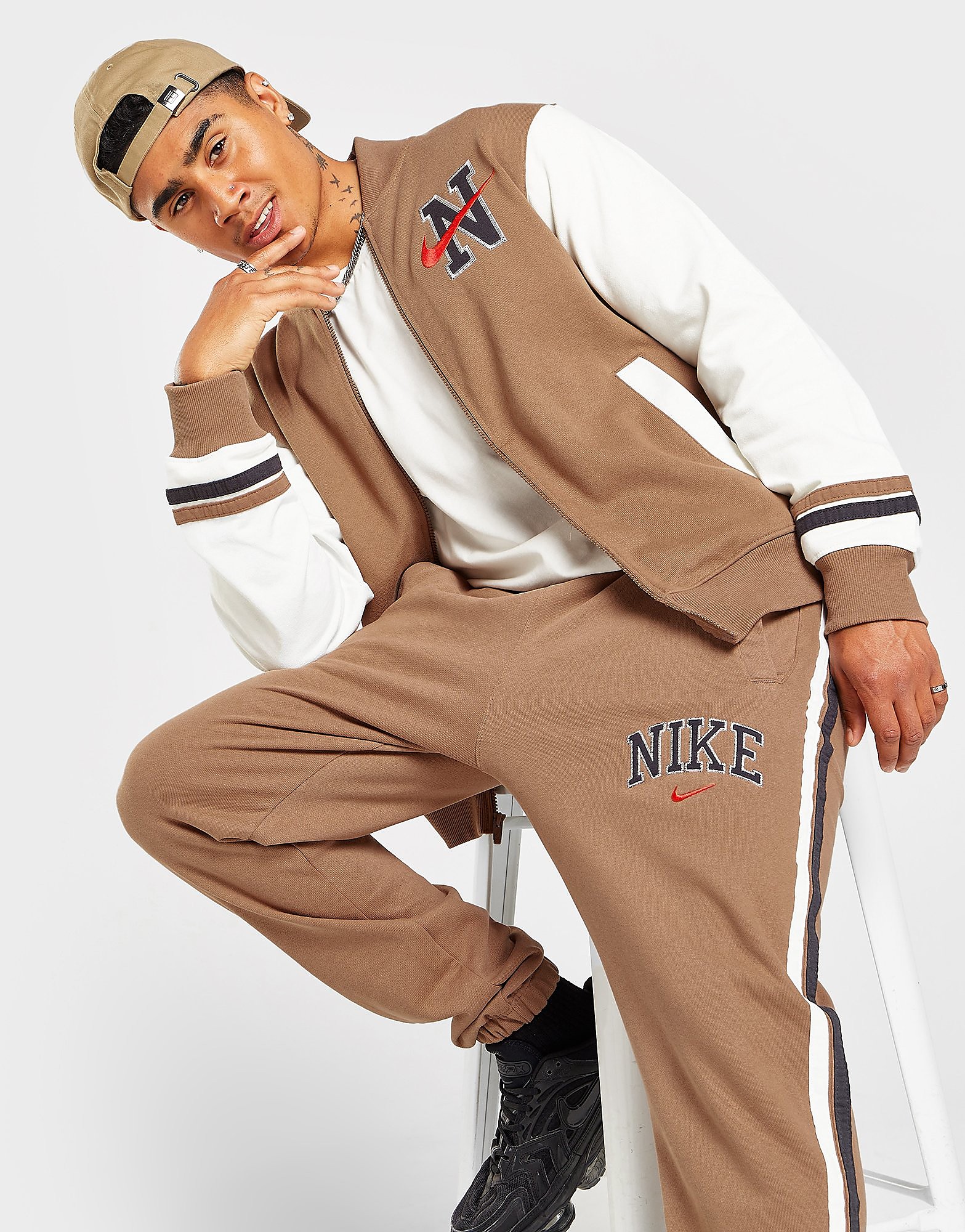 

Nike Retro Varsity Jacket - Brown - Mens, Brown
