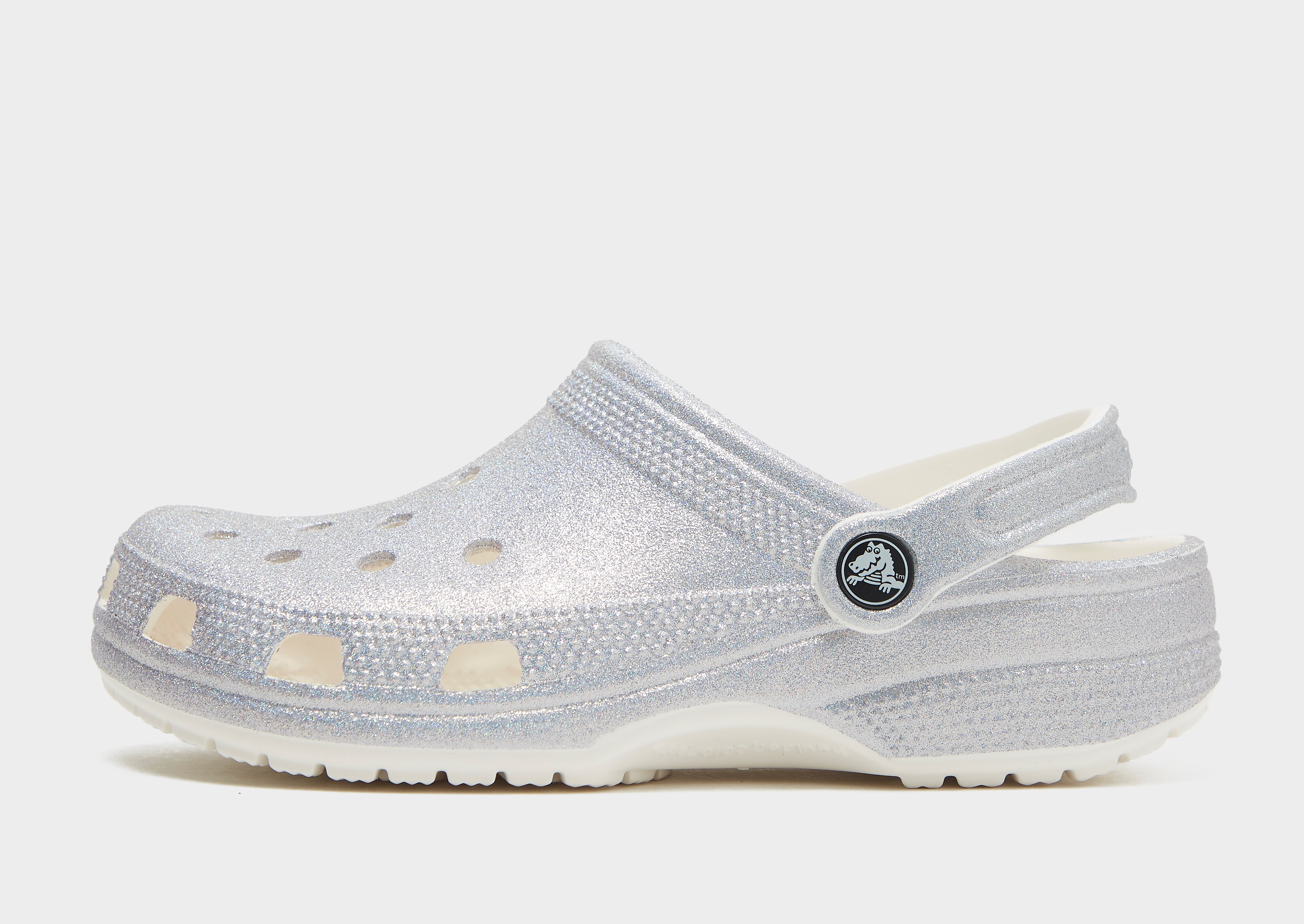 

Crocs Classic Glitter Clog Women's - Grey/MULTI/SIL, Grey/MULTI/SIL
