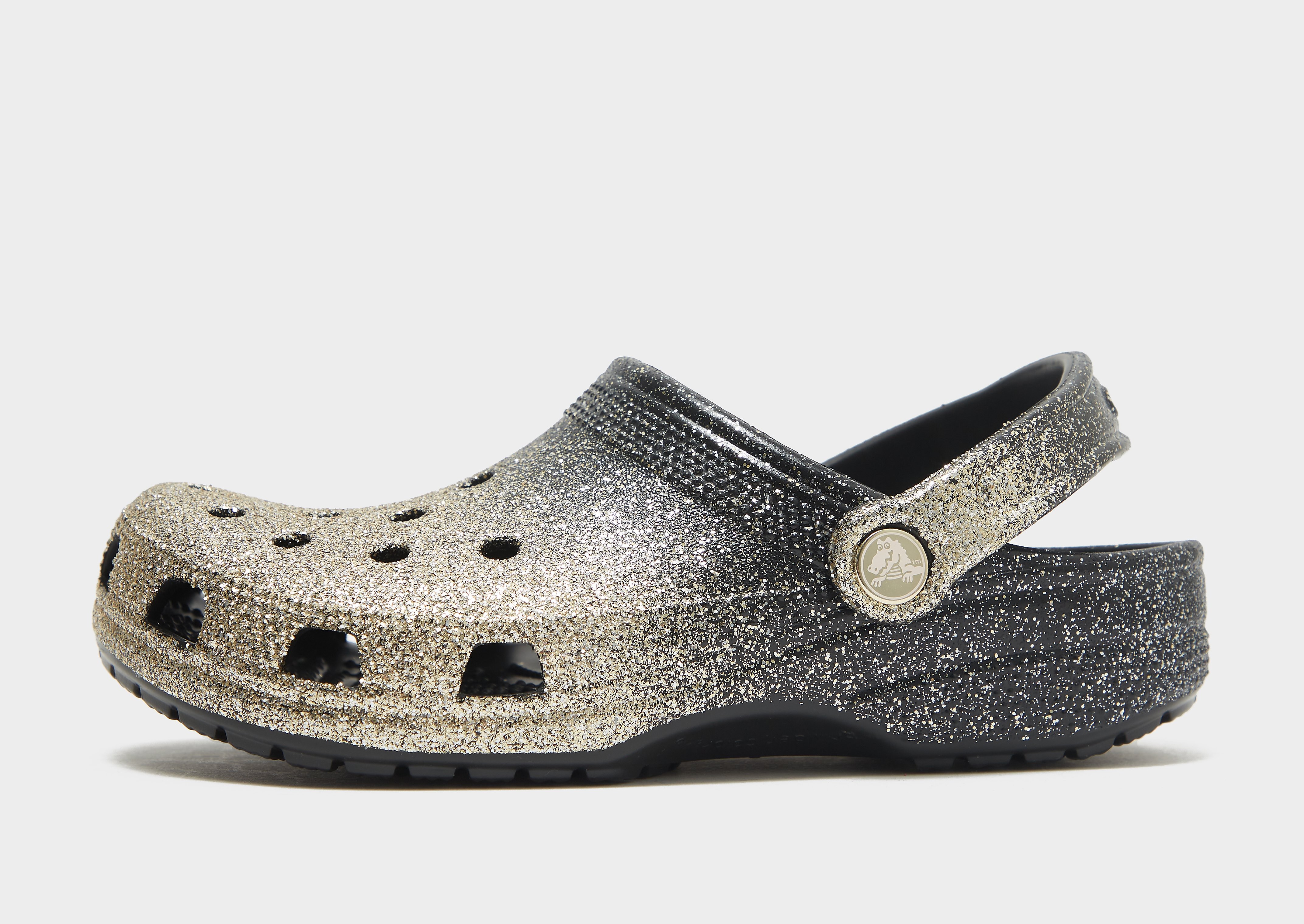 

Crocs Classic Clog Glitter - Black - Womens, Black