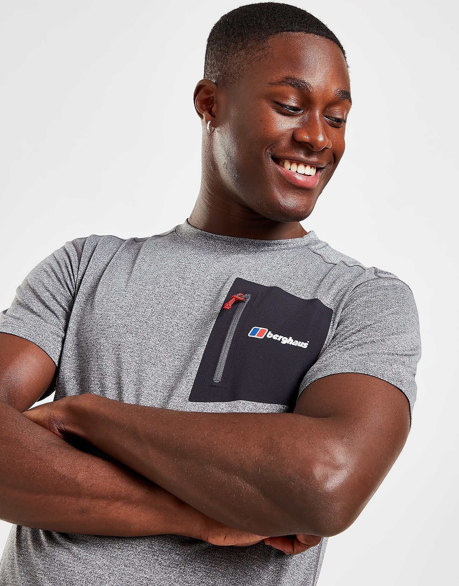 

Berghaus Pocket Poly T-Shirt - Only at JD - Grey - Mens, Grey