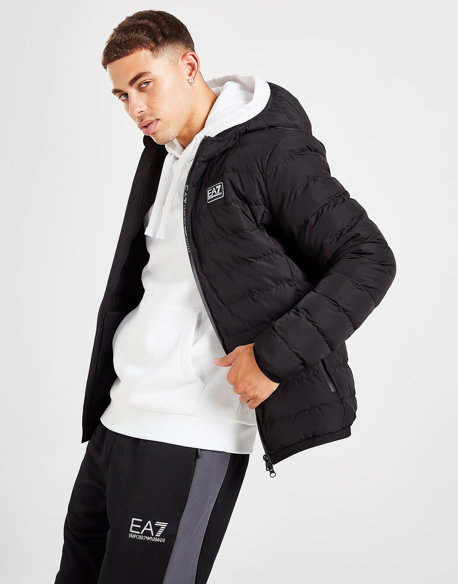 

Emporio Armani EA7 Baffle Jacket - Only at JD - Black - Mens, Black