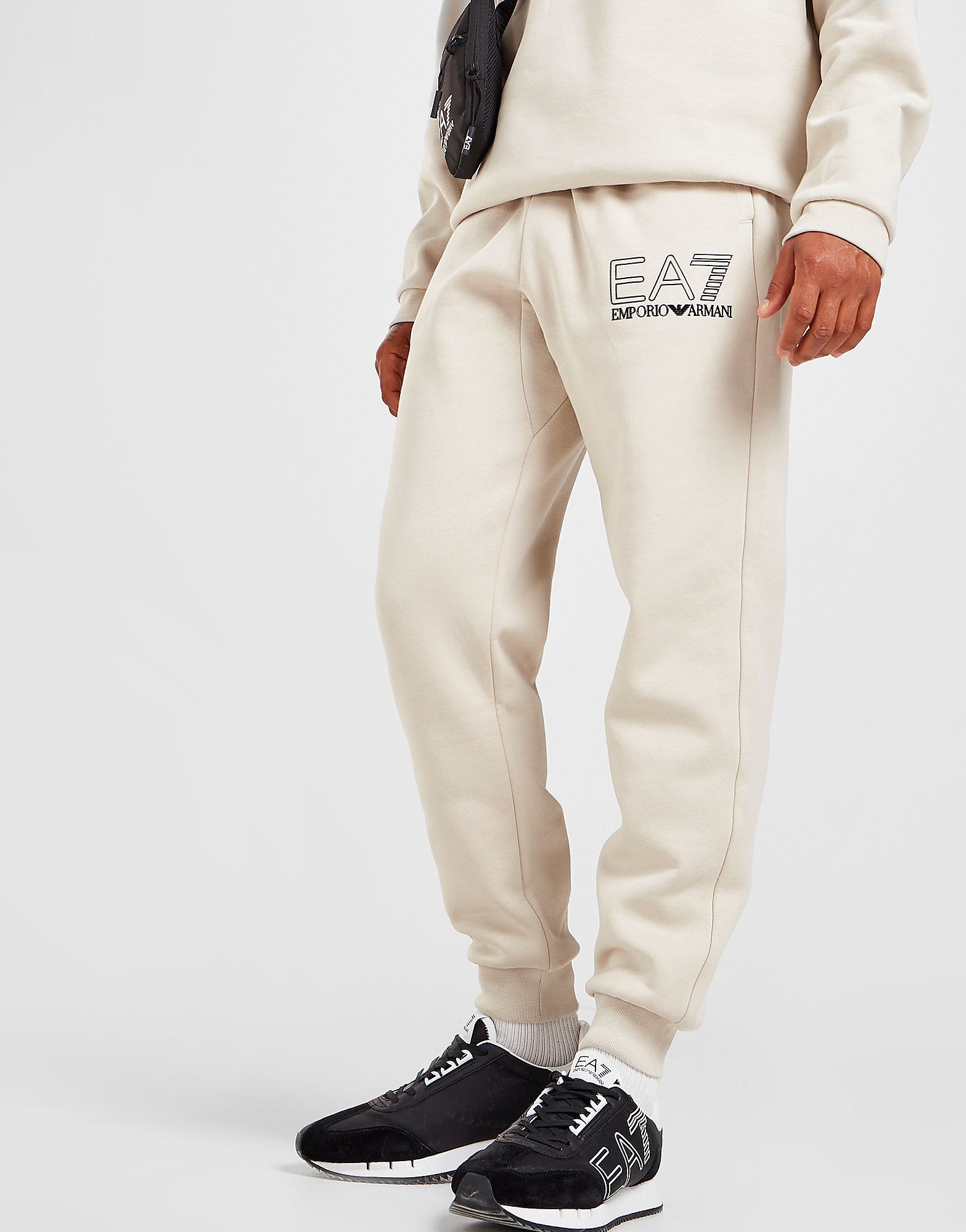 Emporio Armani EA7 Visibility Logo Track Pants - Only at JD - Brown - Mens, Brown