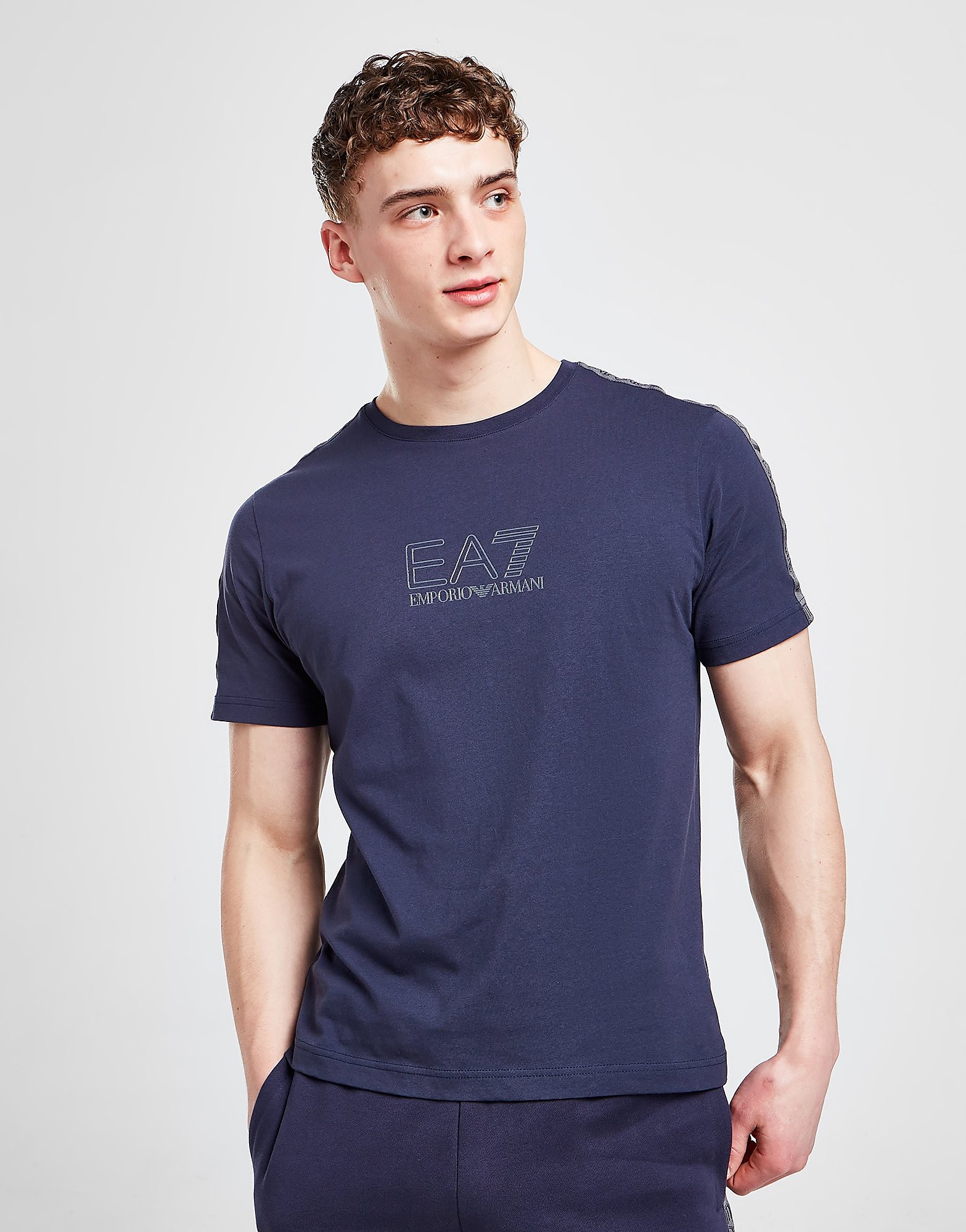 

Emporio Armani EA7 Tape T-Shirt - Only at JD - Navy - Mens, Navy